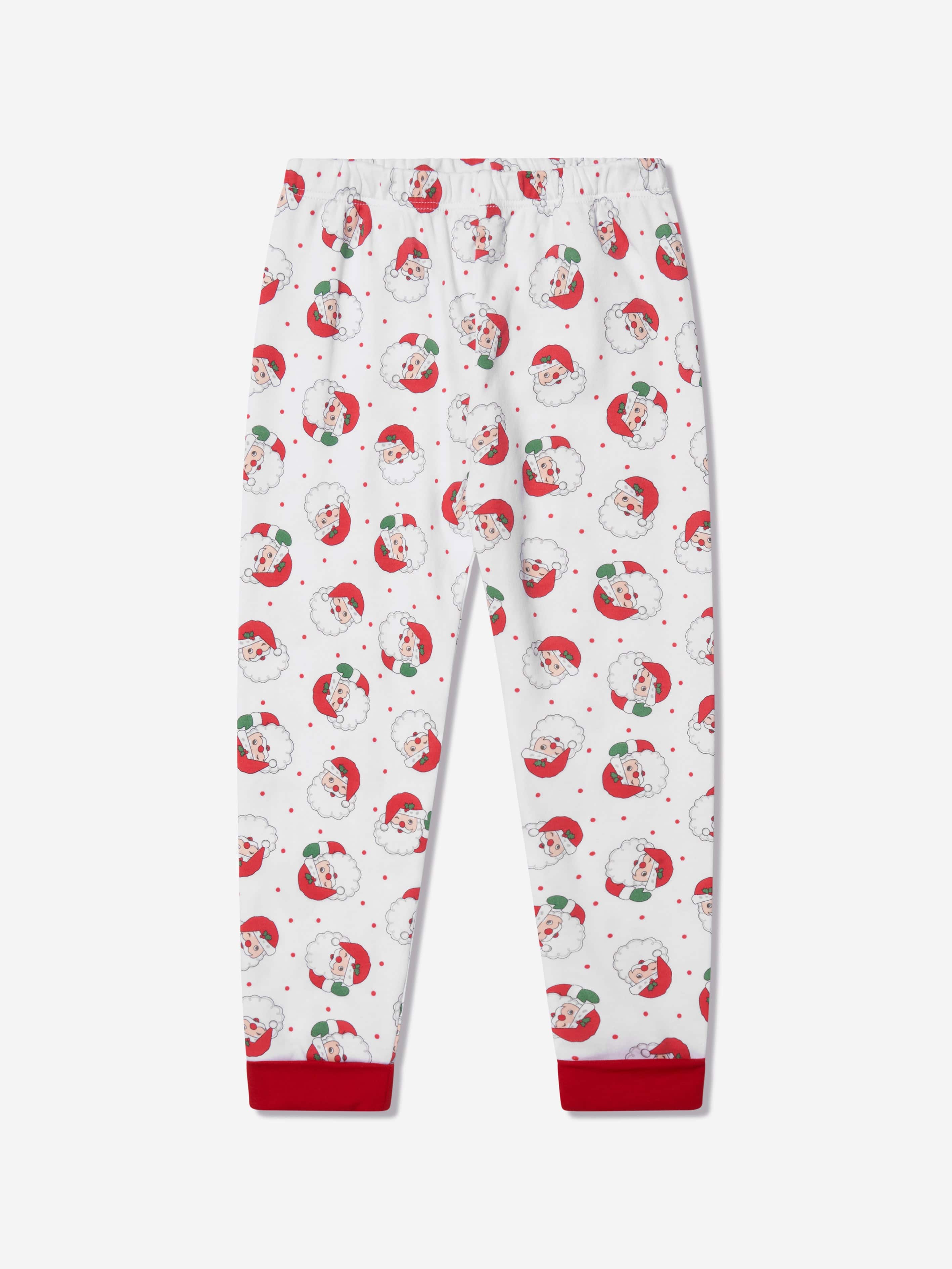 Magnolia Baby Kids Winking Santa Long Pyjamas in Red