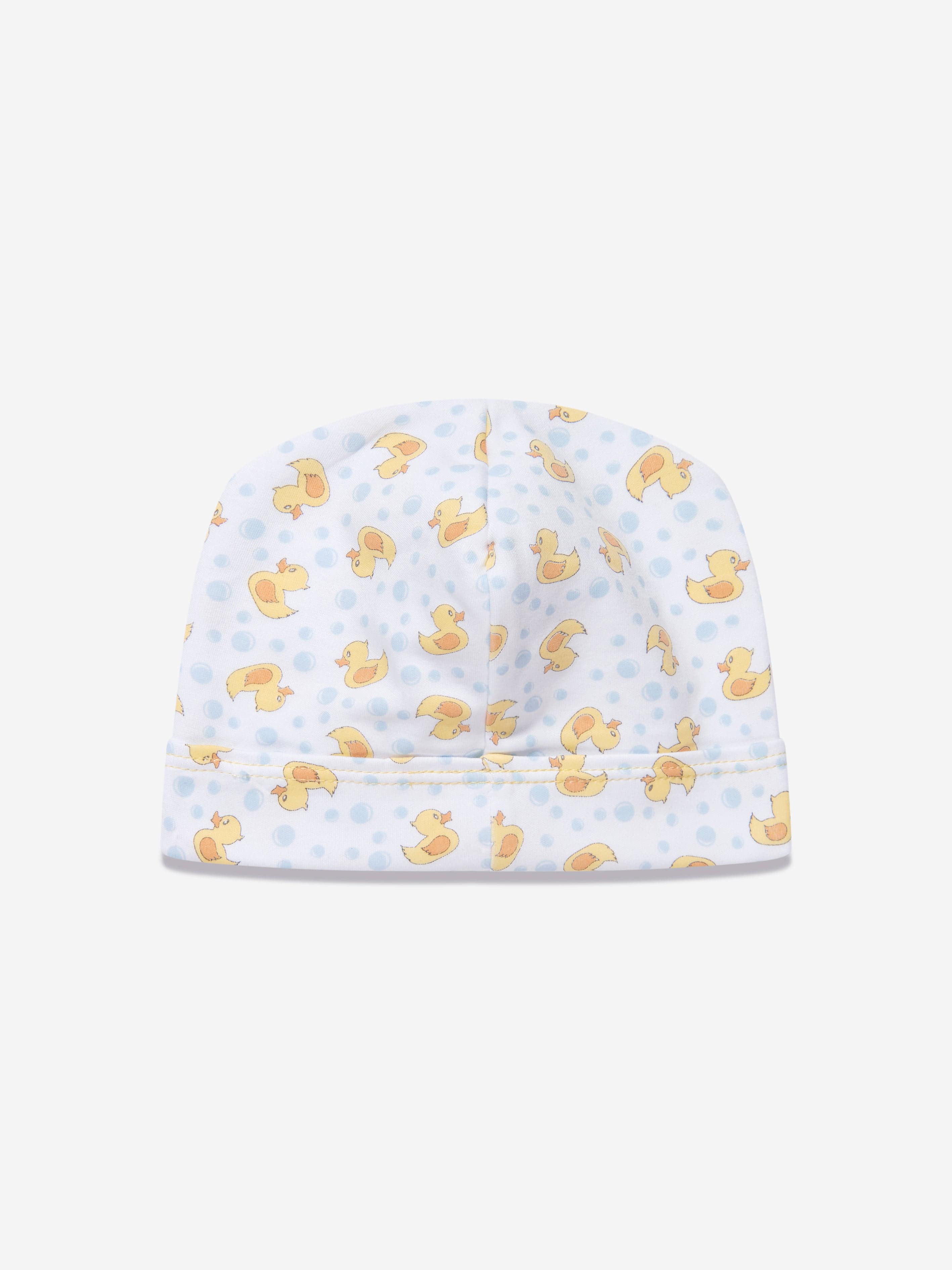 Magnolia Baby Baby Rubber Ducky Printed Hat in White