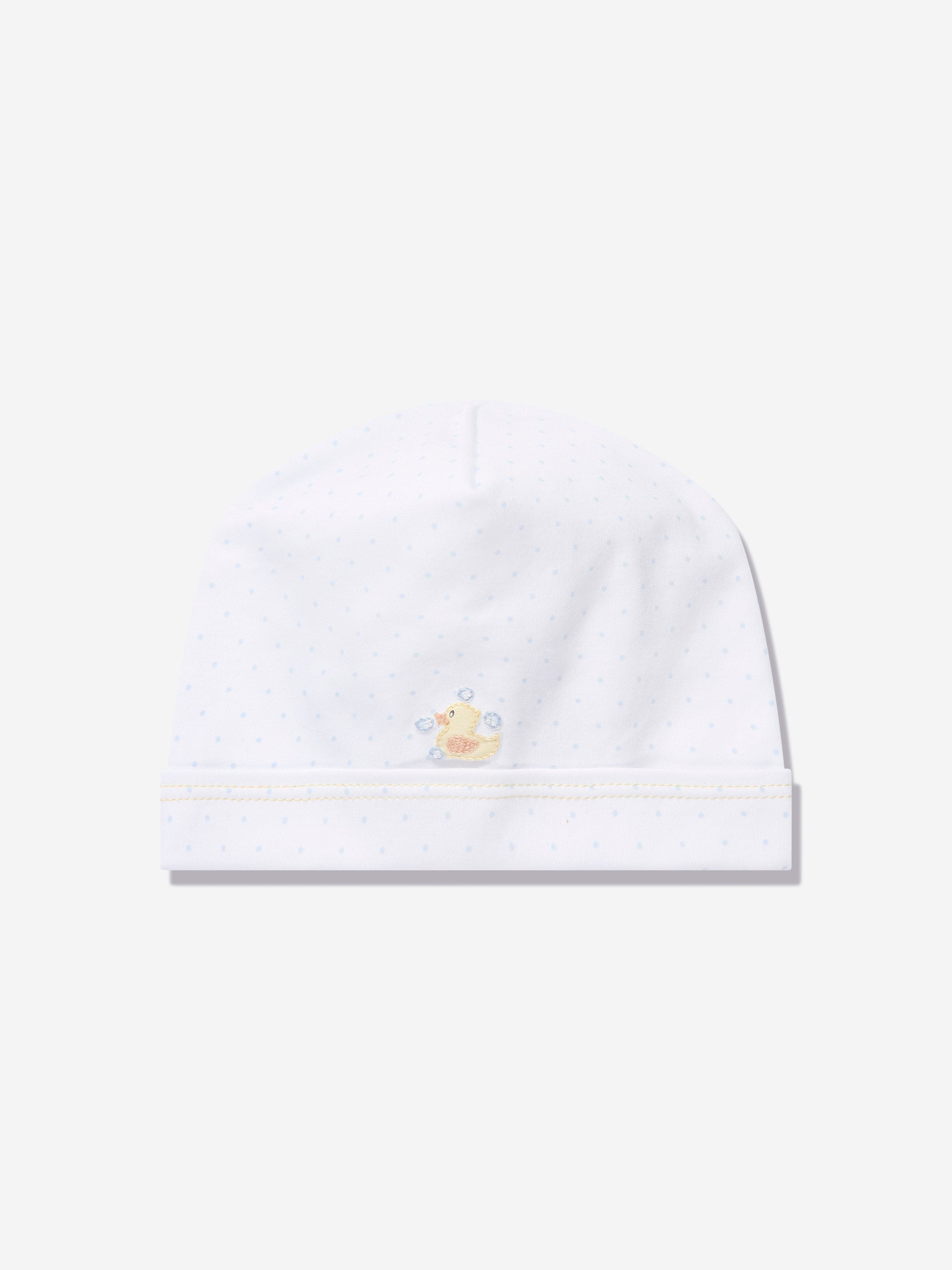 Magnolia Baby Baby Rubber Ducky Embroidered Hat in White