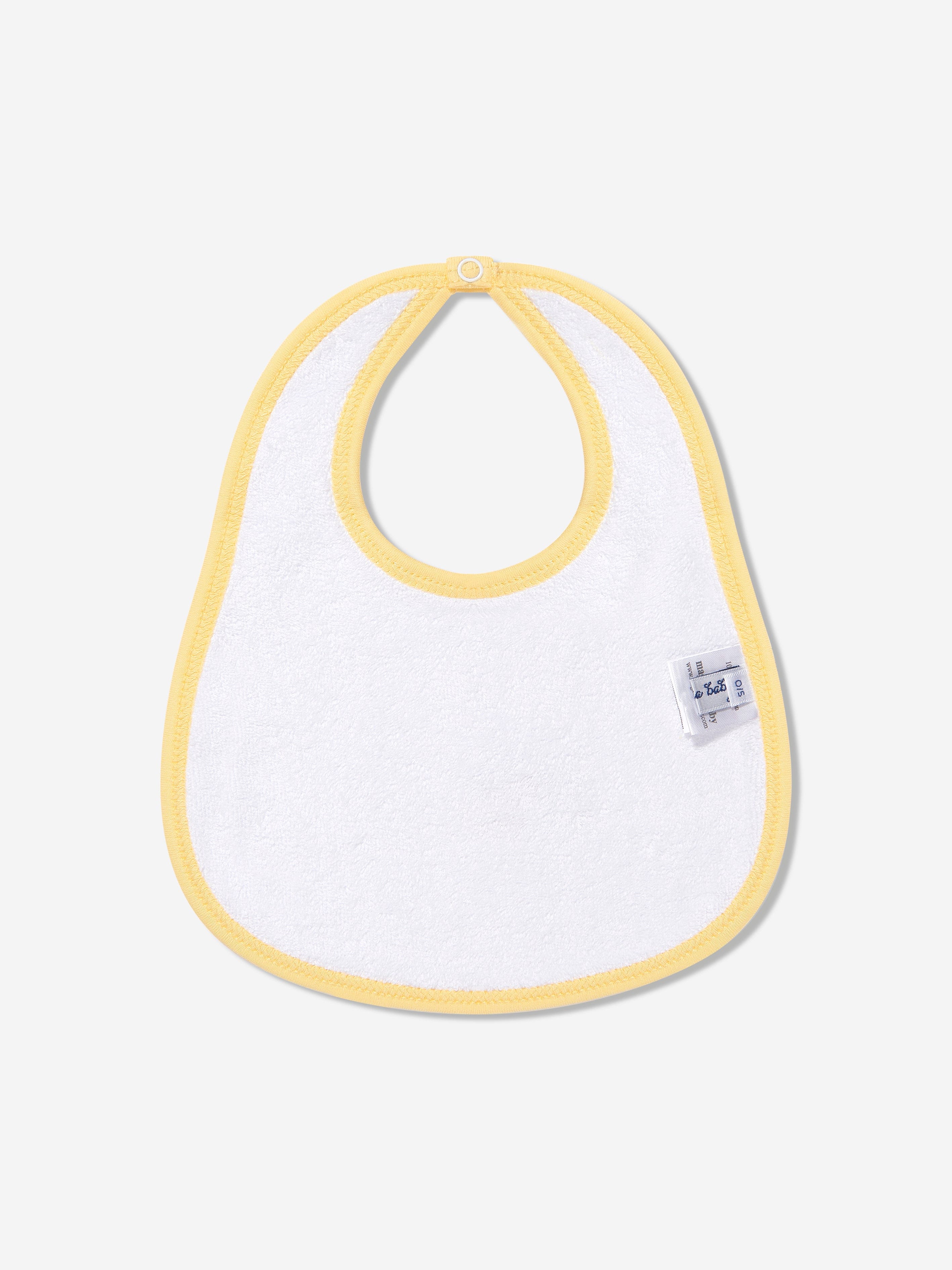 Magnolia Baby Baby Rubber Ducky Embroidered Bib in White