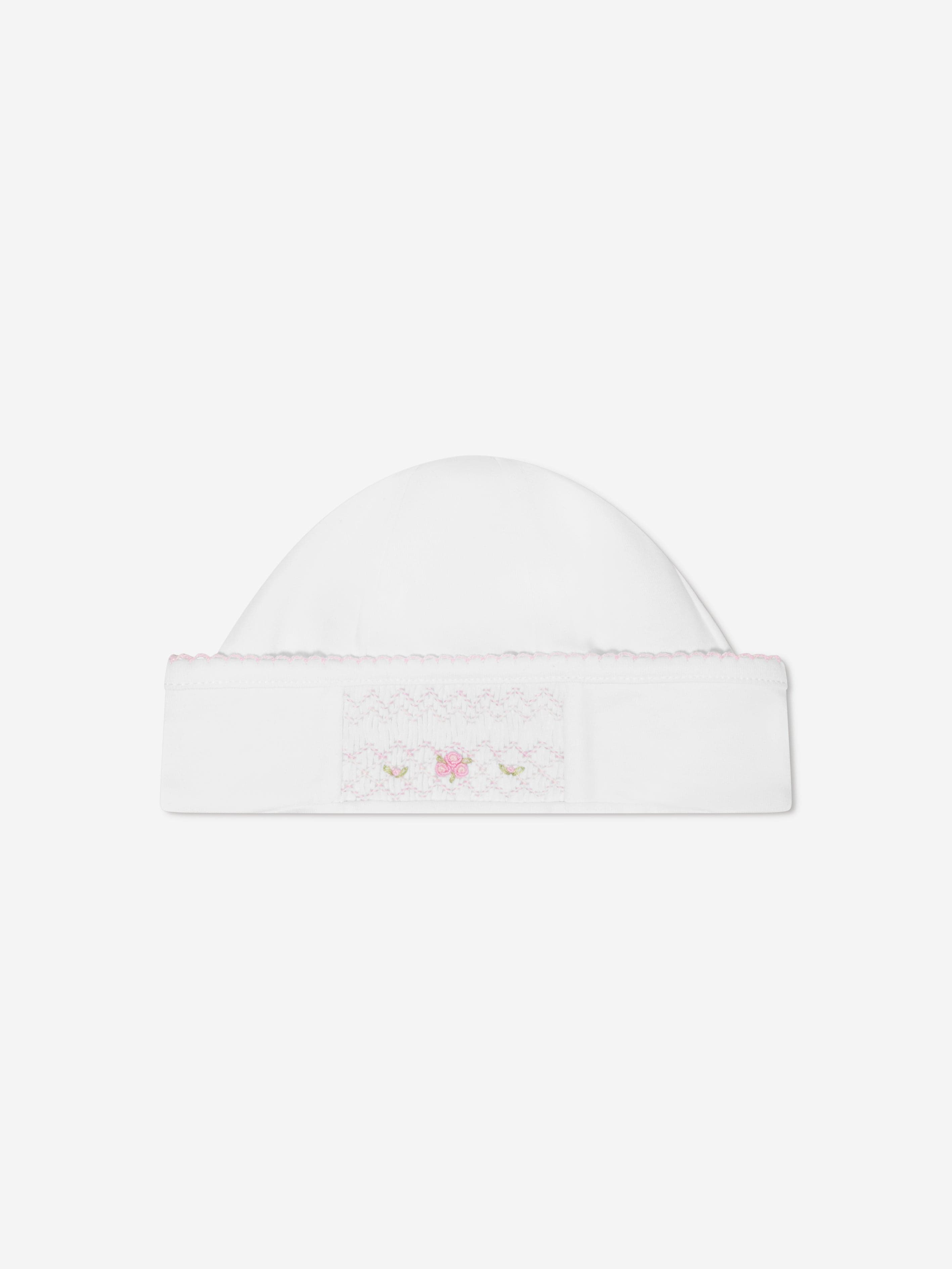 Magnolia Baby Baby Girls Smocked Hat in White