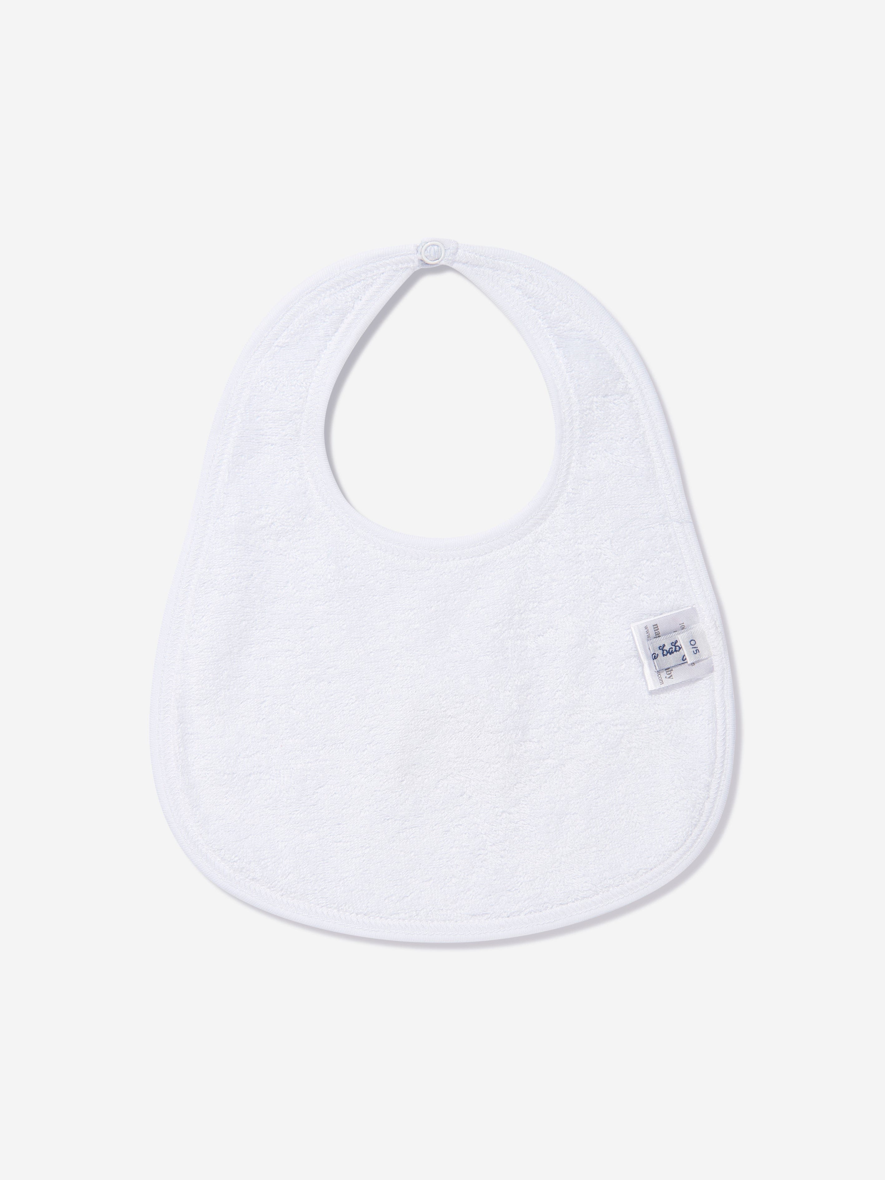 Magnolia Baby Baby Boys Sweet Gingerbread Embroidered Bib in Blue