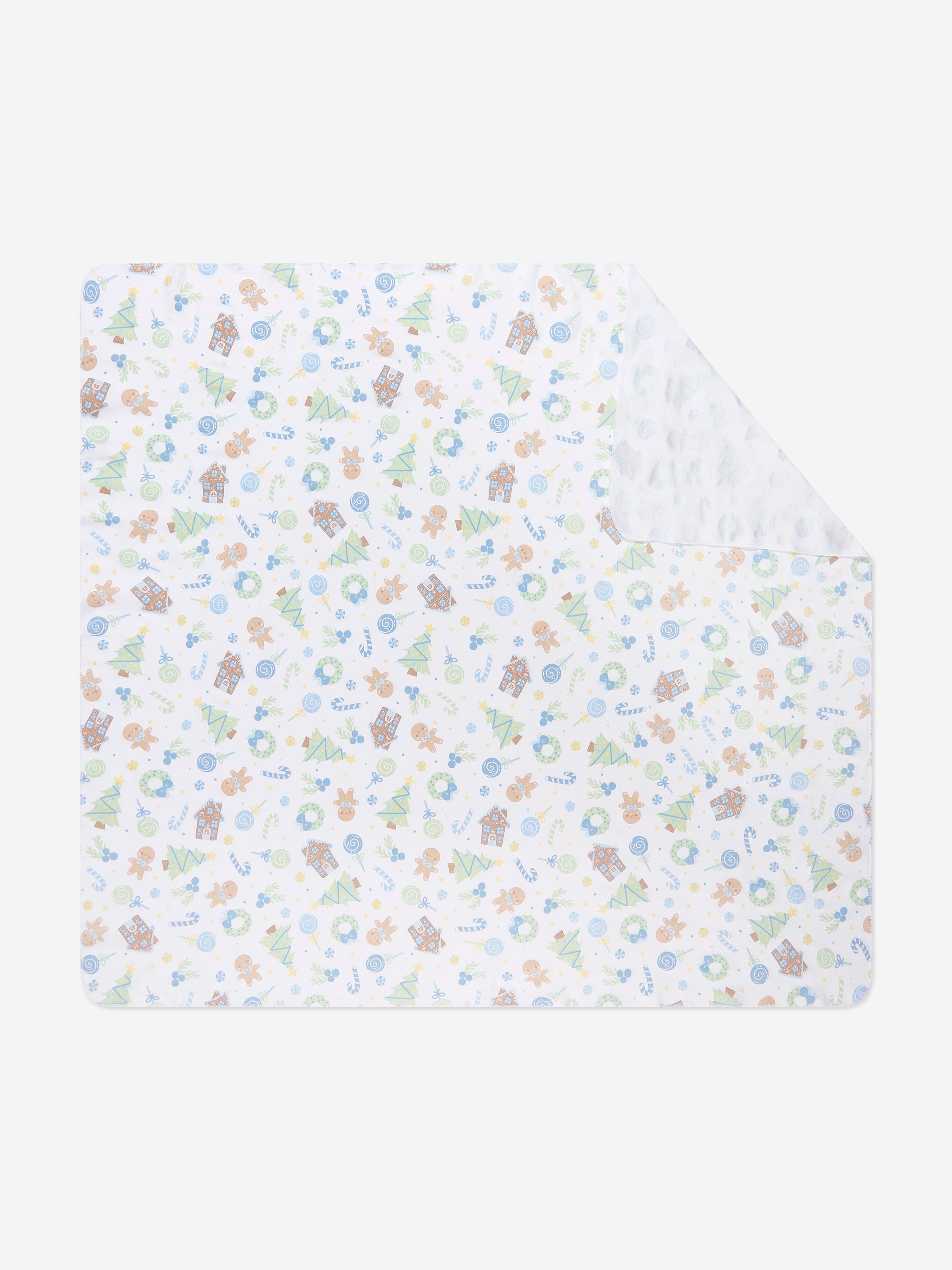 Magnolia Baby Baby Boys Sweet Gingerbread Swaddle Blanket in White