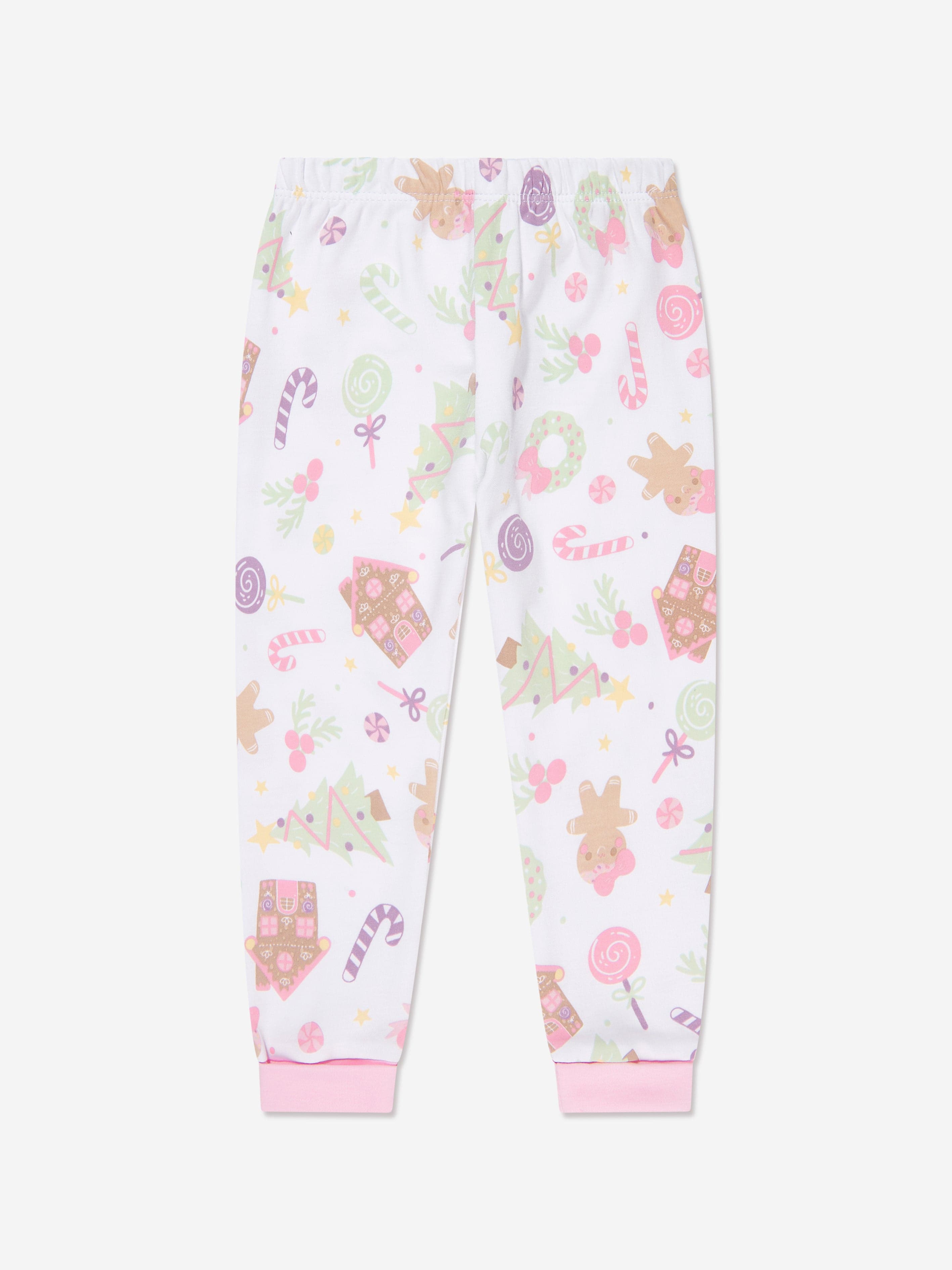 Magnolia Baby Girls Sweet Gingerbread Long Pyjamas in Pink