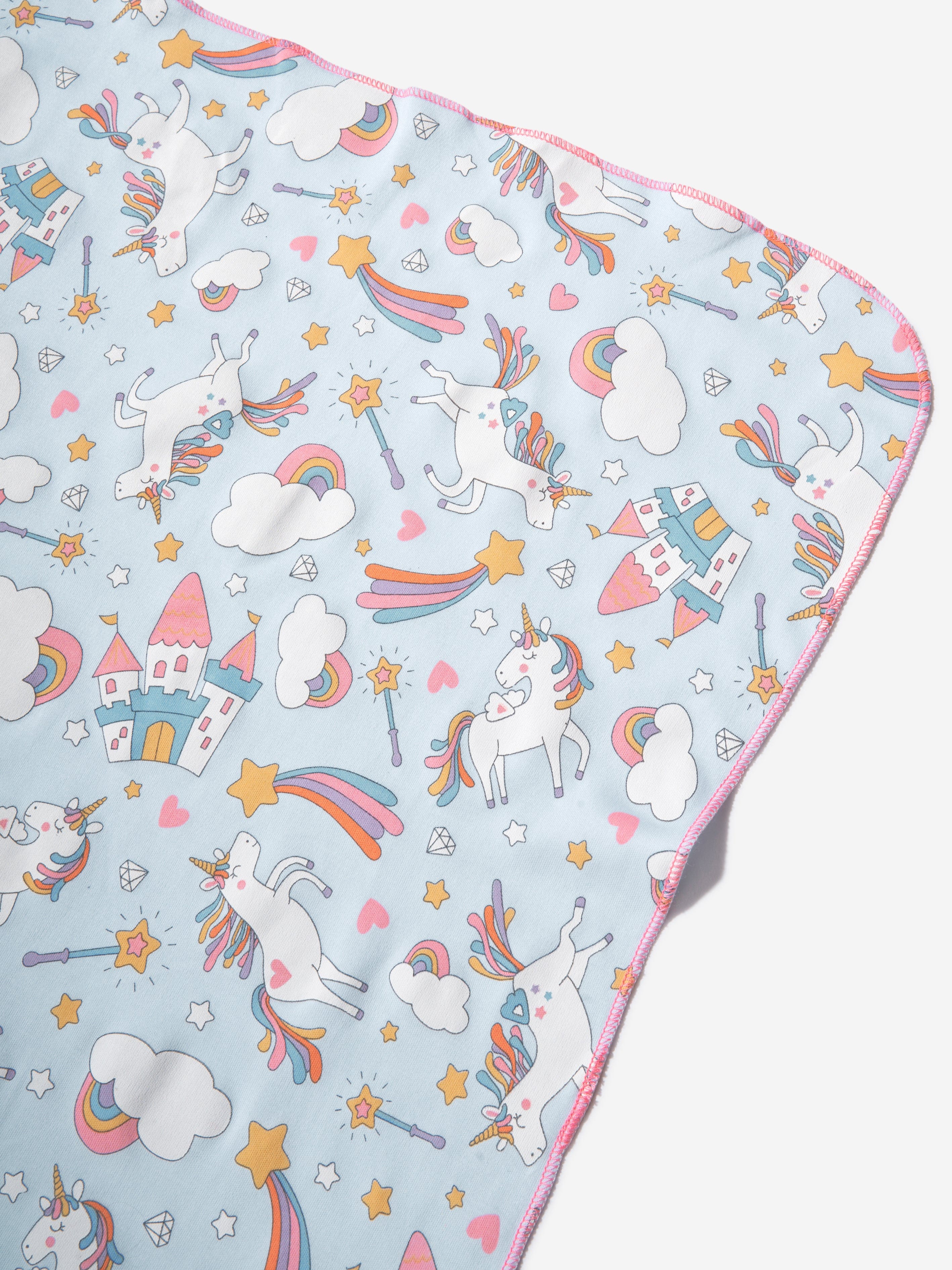 Magnolia Baby Baby Girls Dreamy Unicorns Swaddle Blanket in Pink