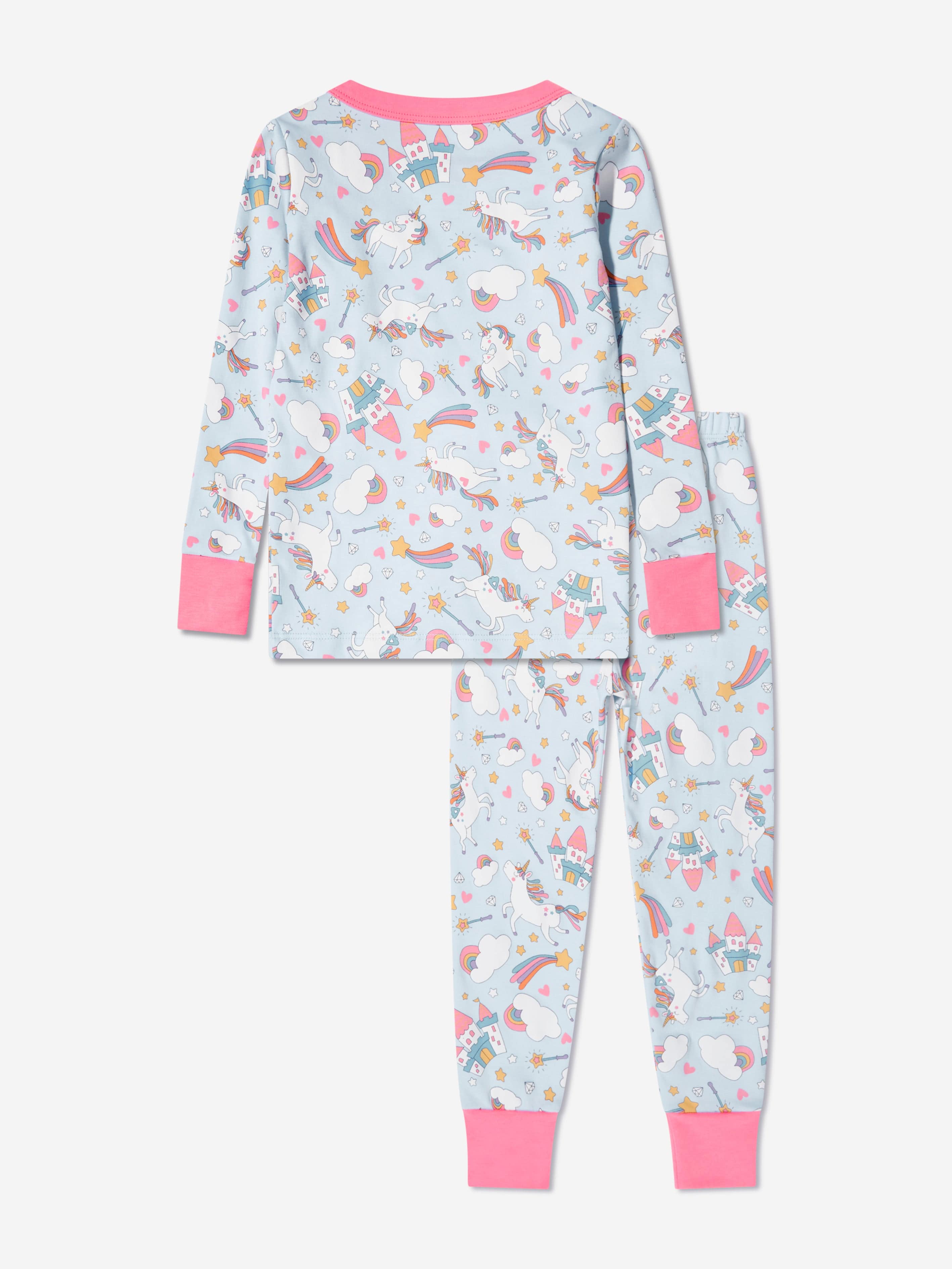 Magnolia Baby Girls Dreamy Unicorns Long Pyjamas in Pink