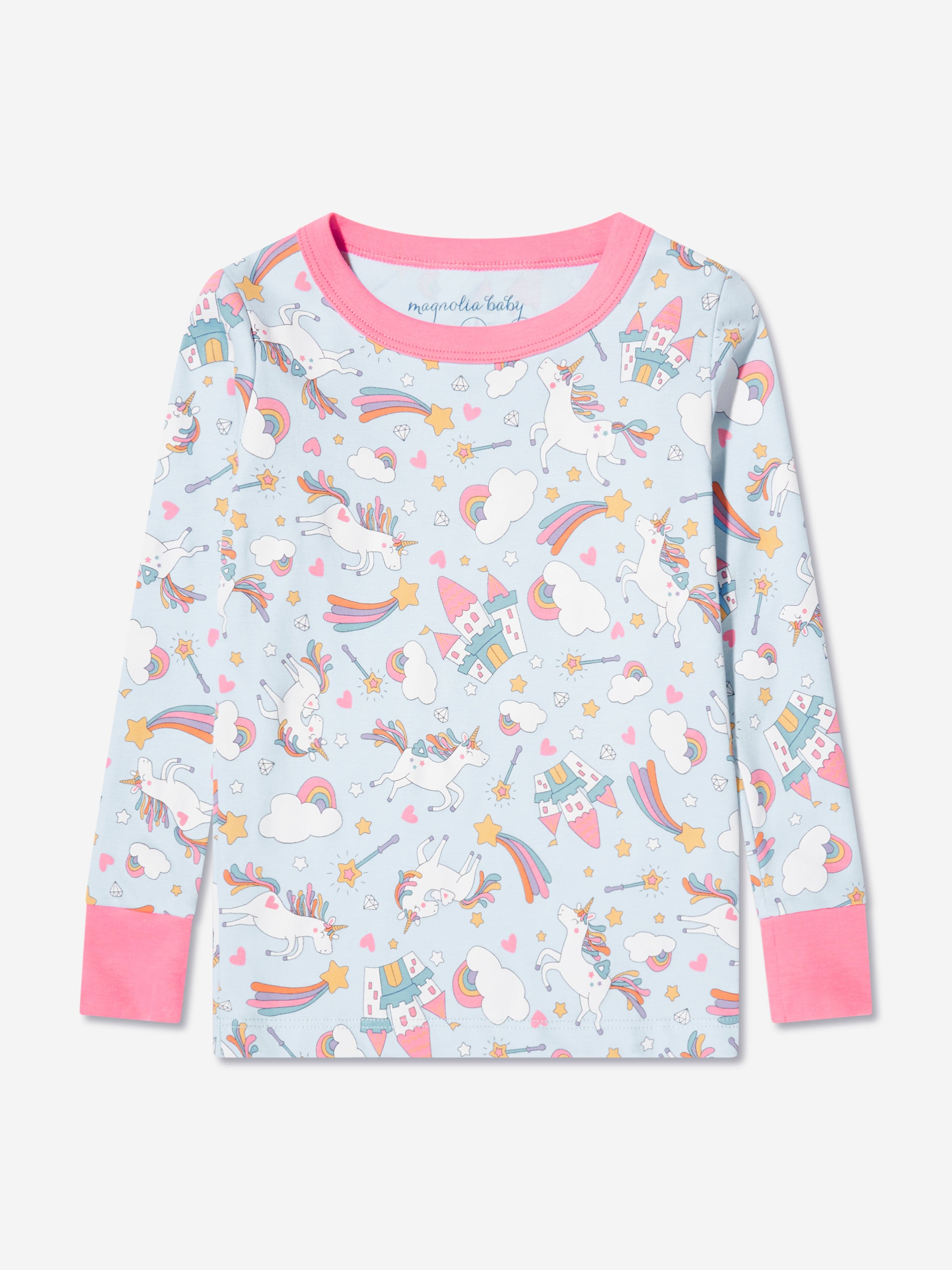 Magnolia Baby Girls Dreamy Unicorns Long Pyjamas in Pink