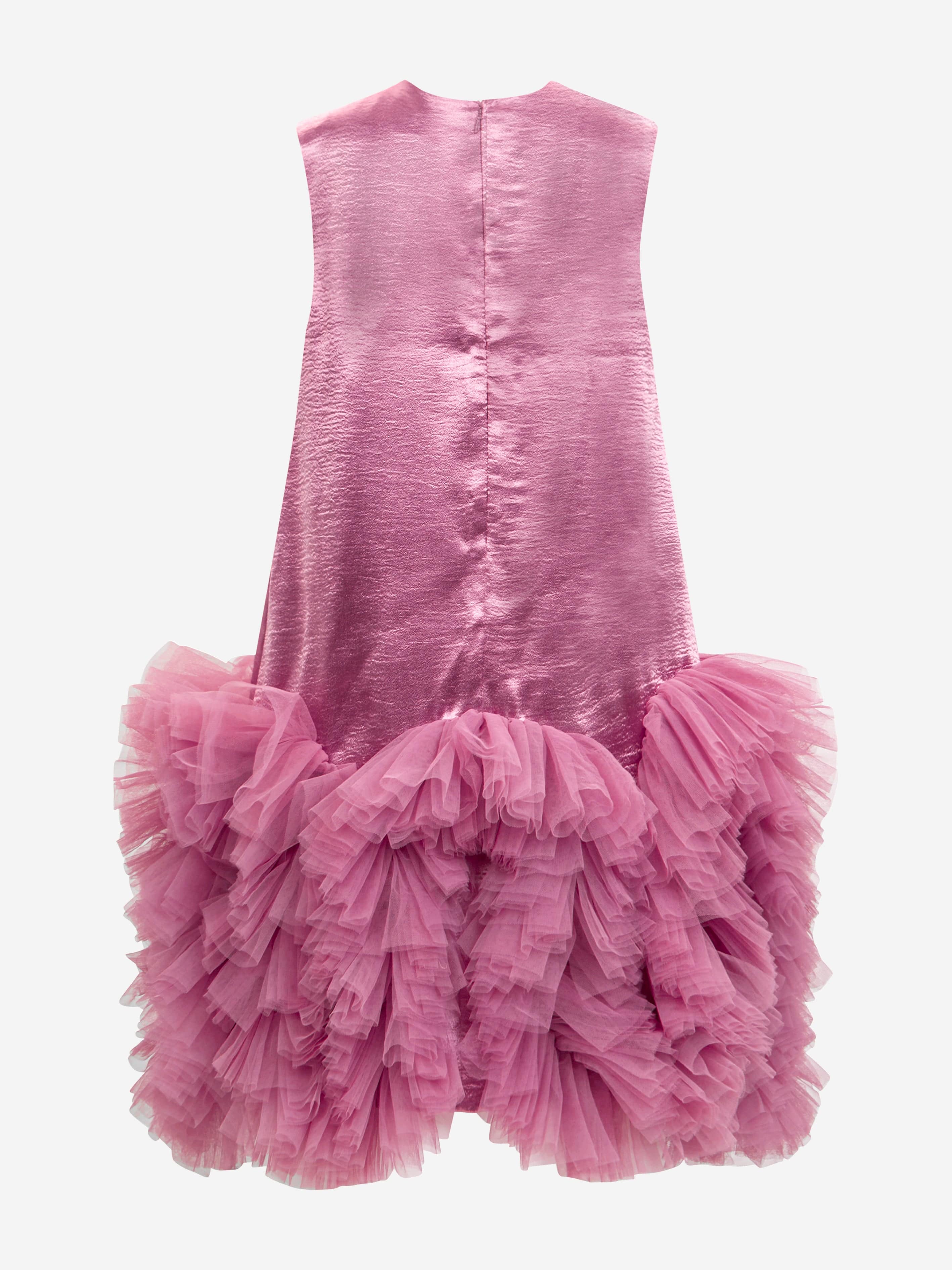 Maison Ava Girls Occasion Dress in Pink