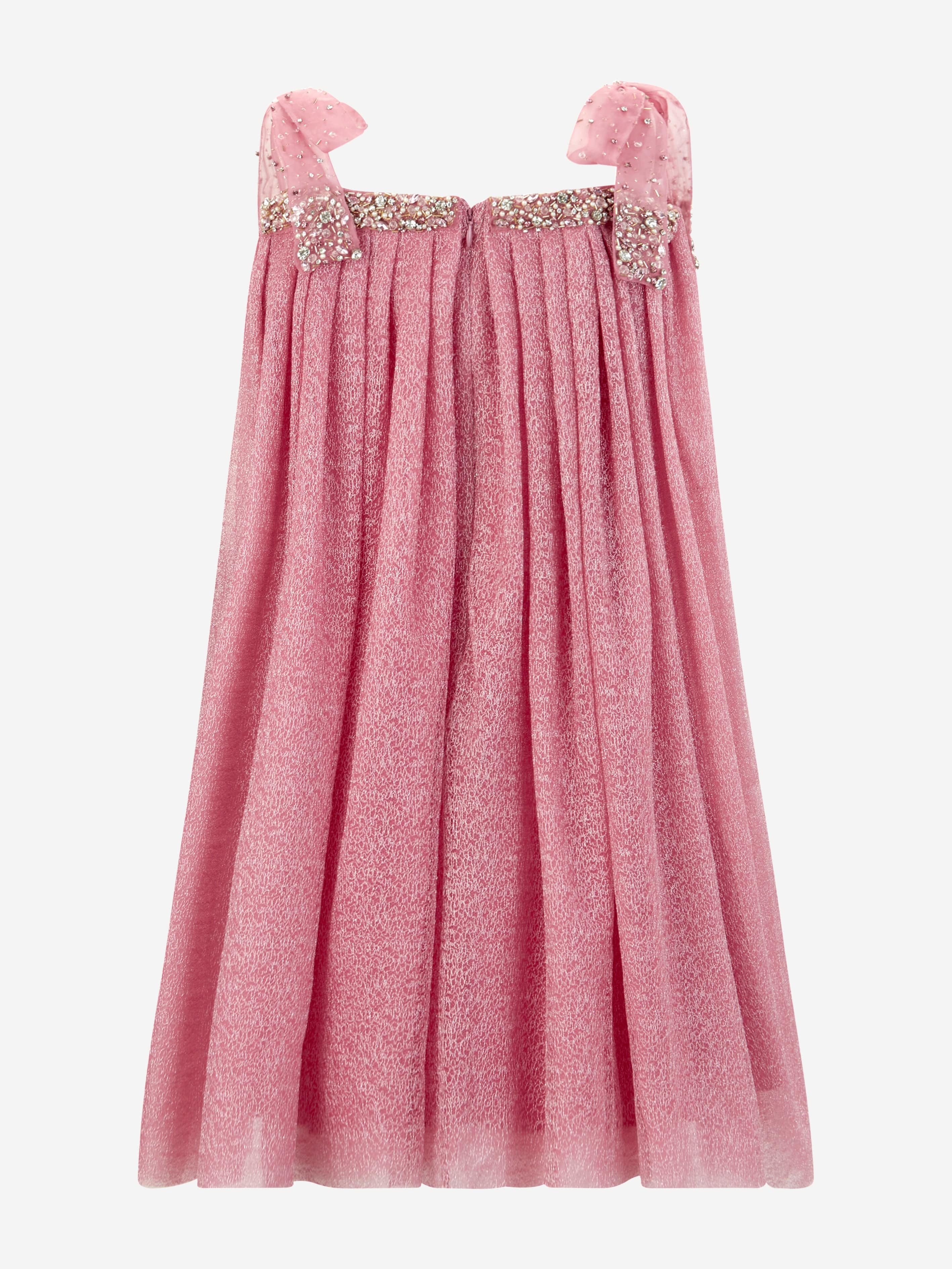 Maison Ava Girls Este Occasion Dress in Pink