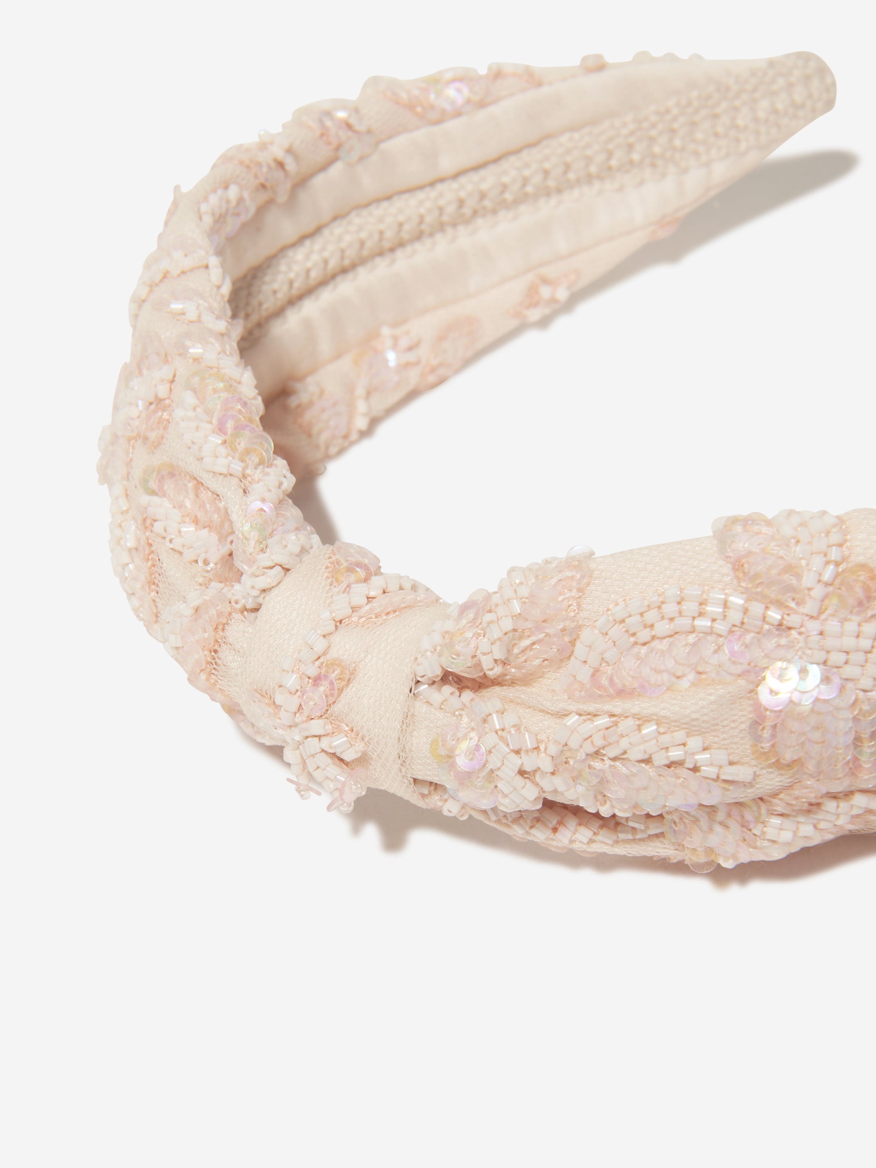 Maison Ava Girls Coralie Headband in Pink