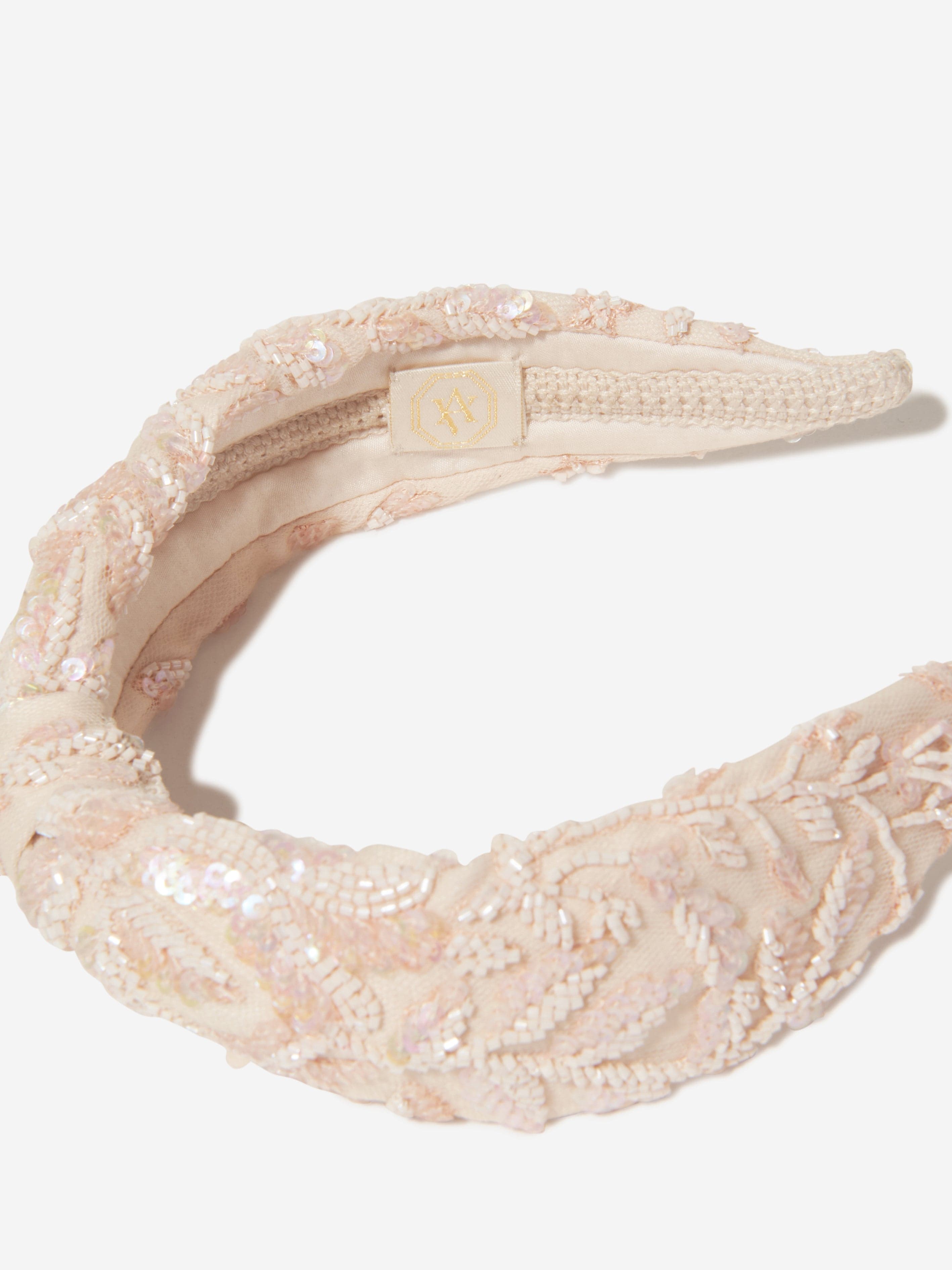 Maison Ava Girls Coralie Headband in Pink