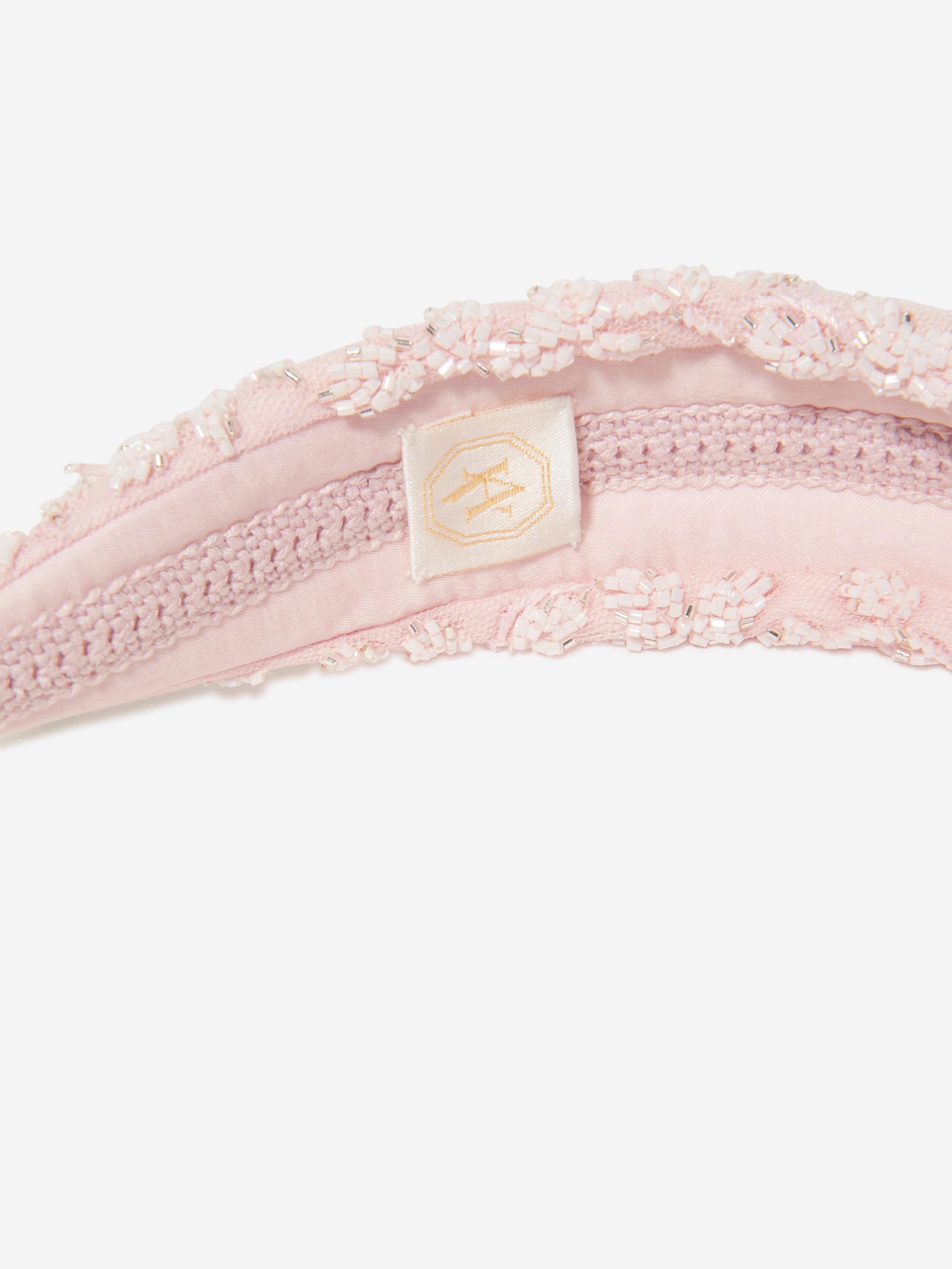 Maison Ava Girls Fllorentina Headband in Pink