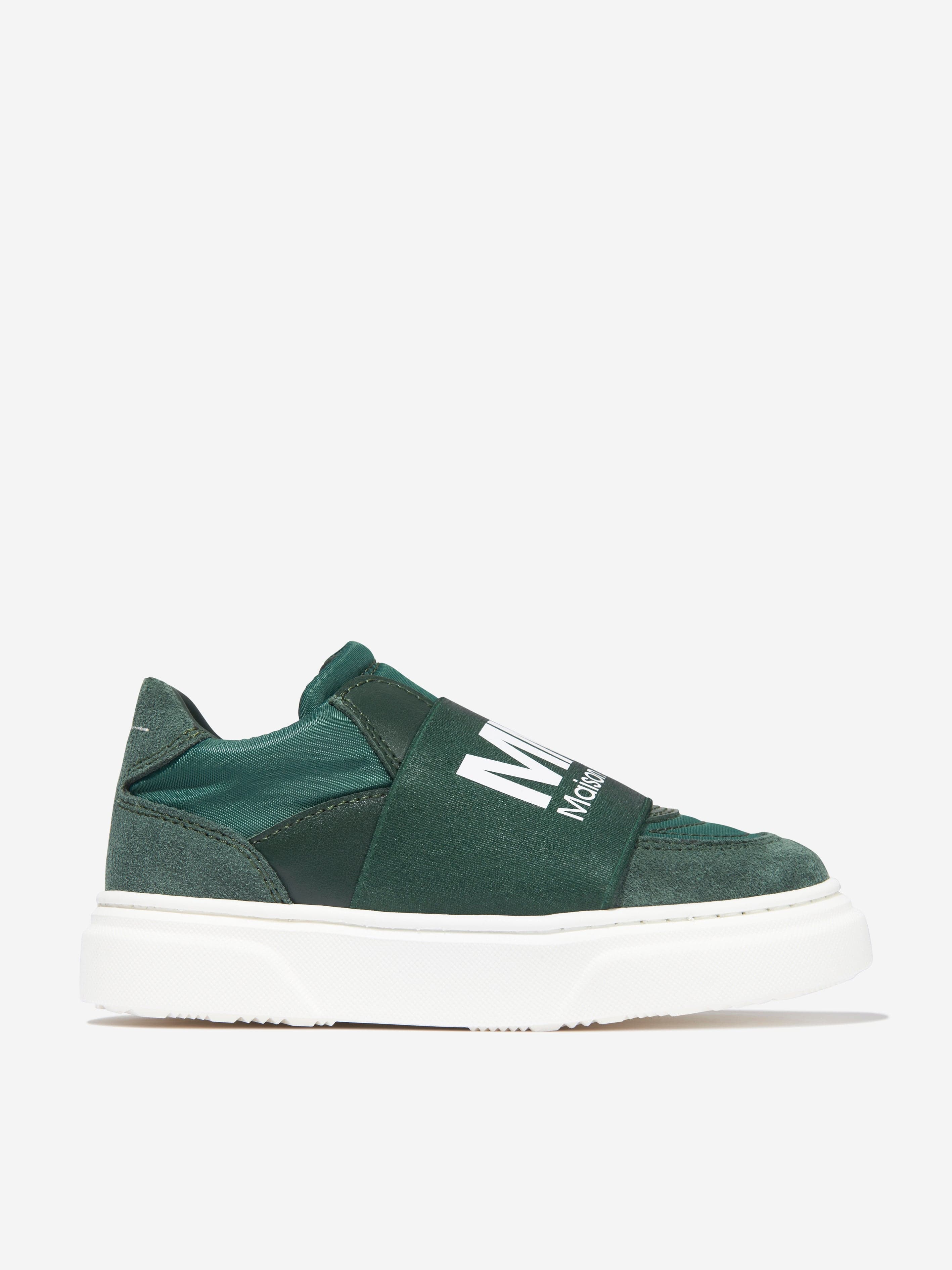 MM6 Maison Margiela Kids Suede Logo Trainers