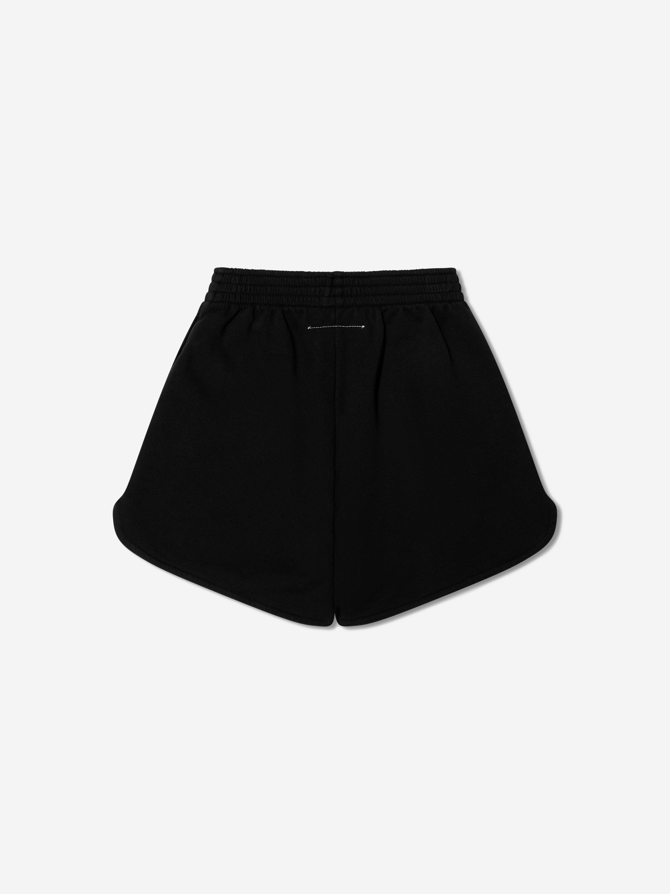 MM6 Maison Margiela Kids Logo Shorts In Black