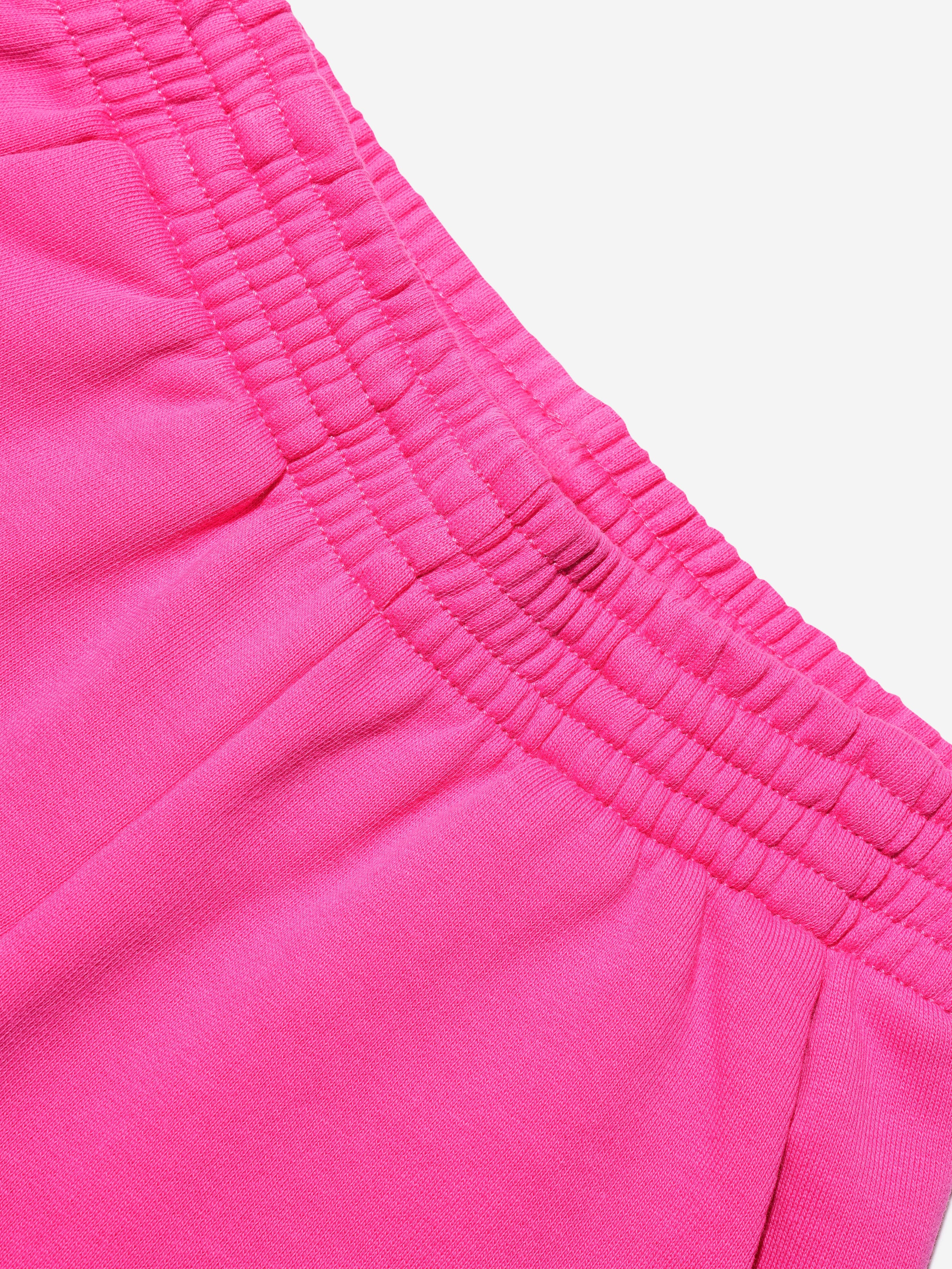 MM6 Maison Margiela Kids Logo Shorts In Pink