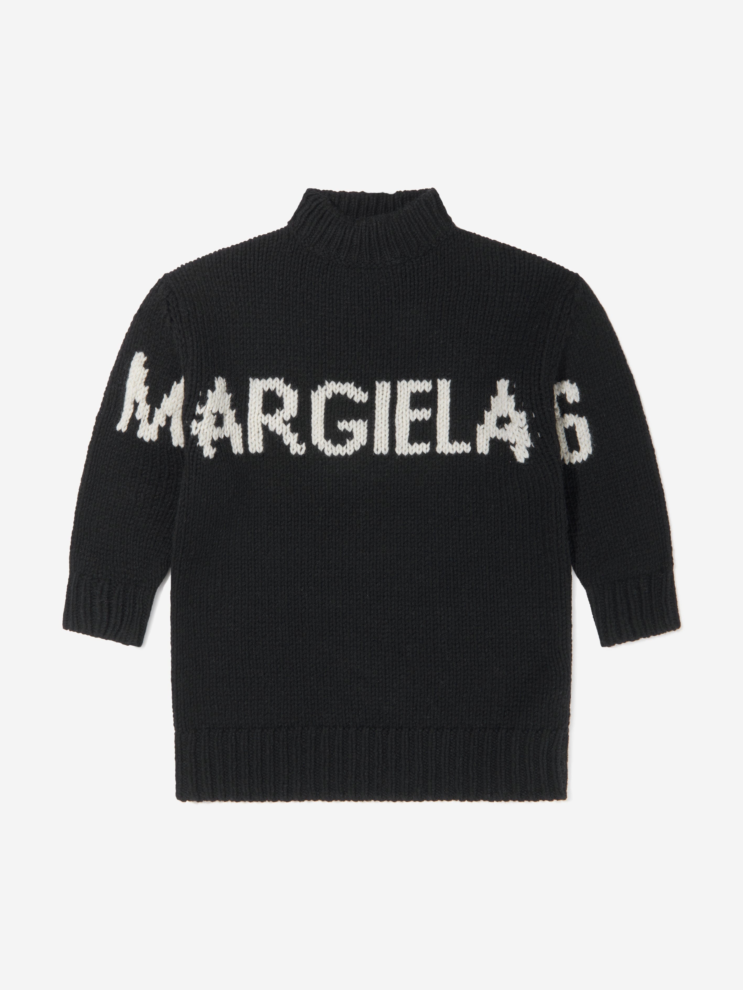 MM6 Maison Margiela Girls Wool Knitted Jumper Dress