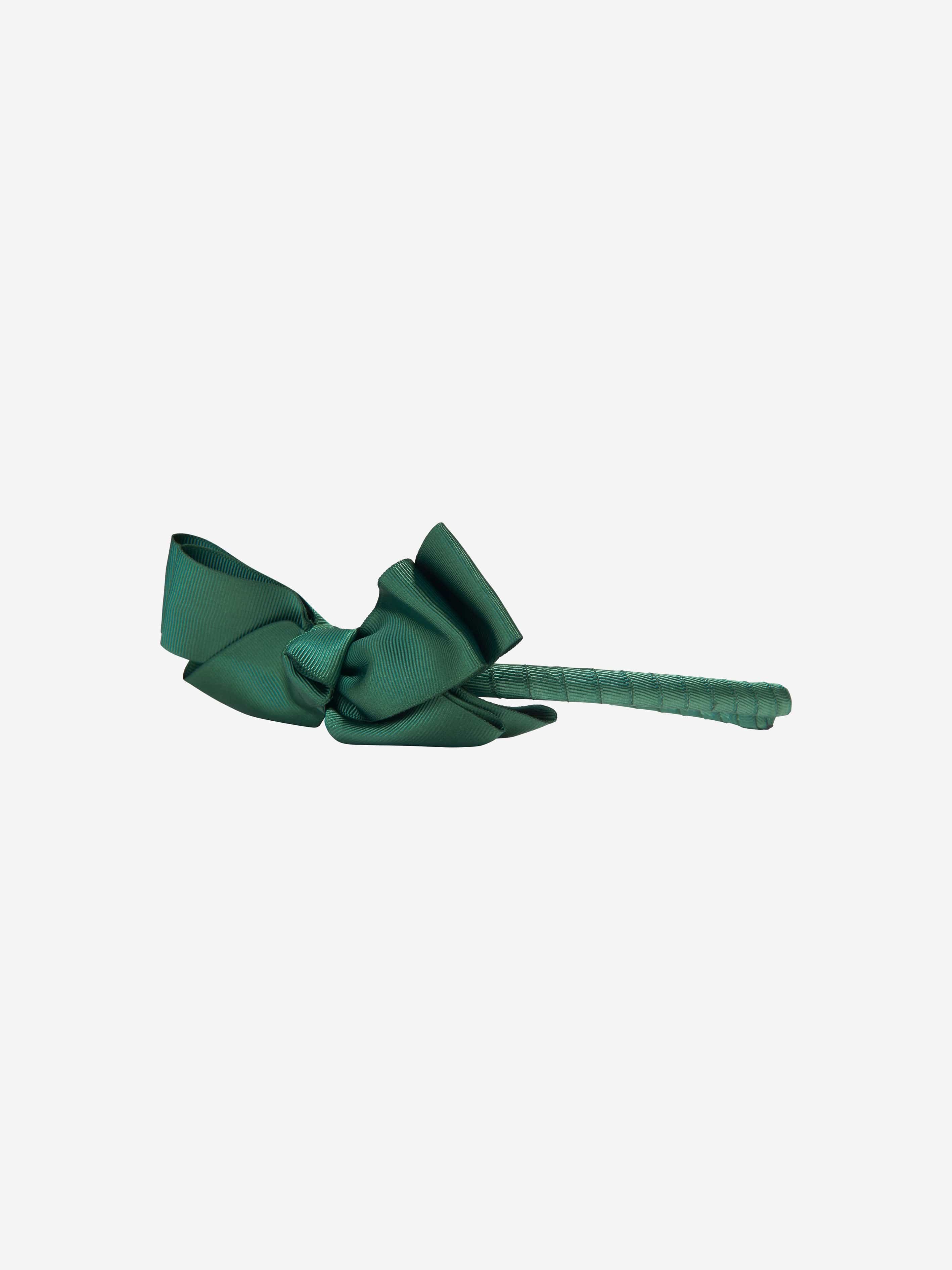 Mama Luma Girls Bow Headband in Green