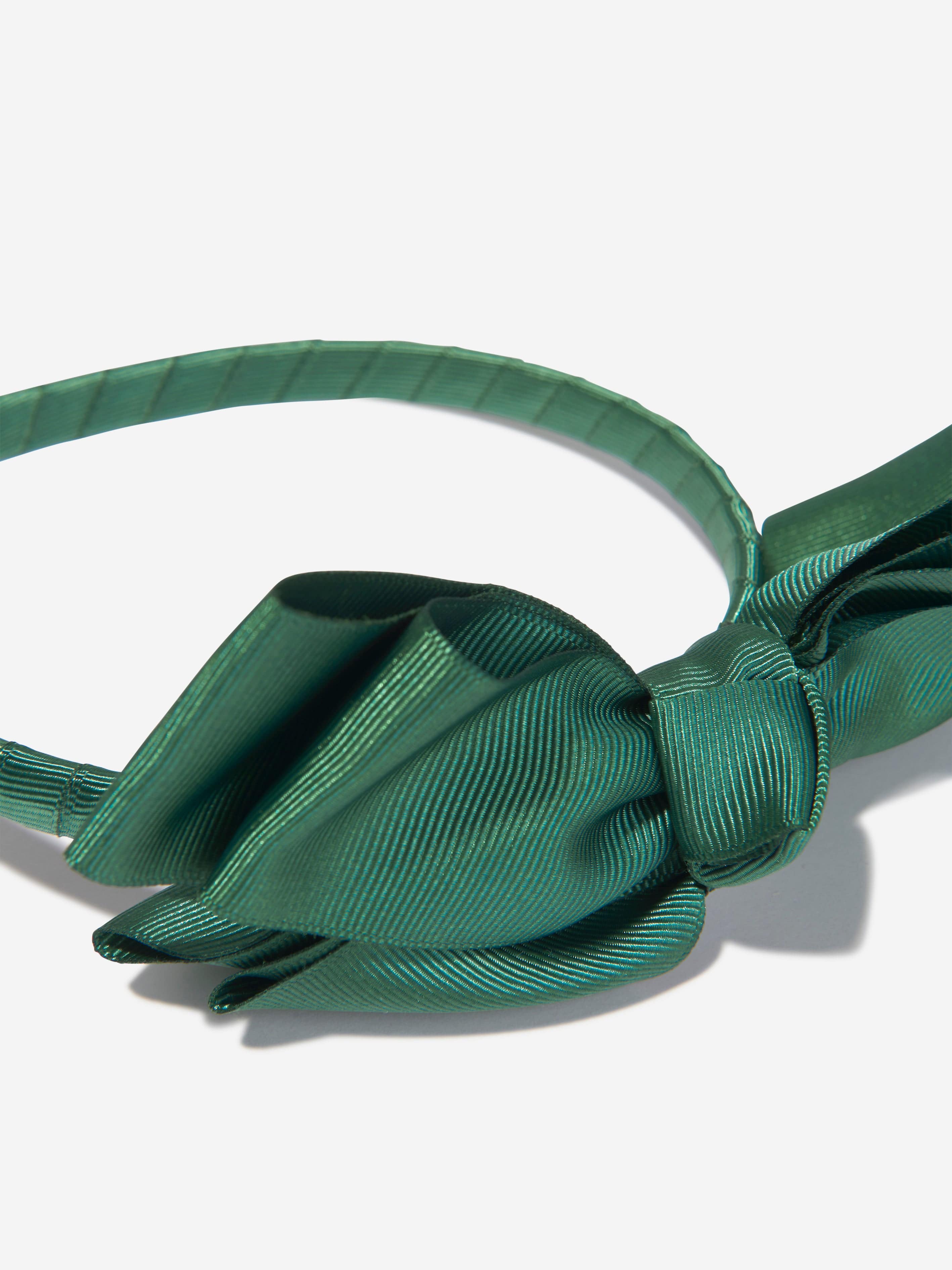 Mama Luma Girls Bow Headband in Green