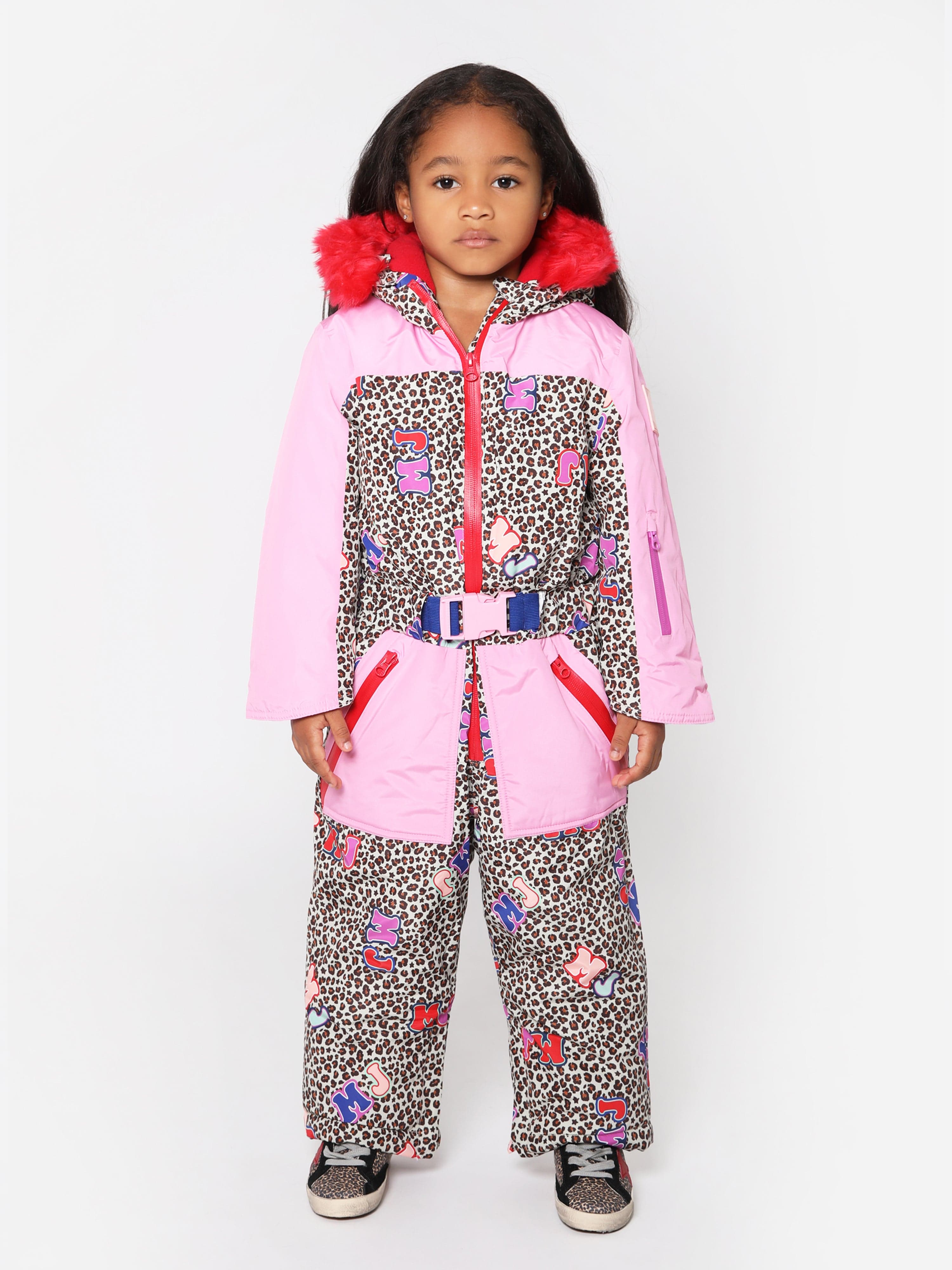 MARC JACOBS Girls Cheetah Print Snowsuit