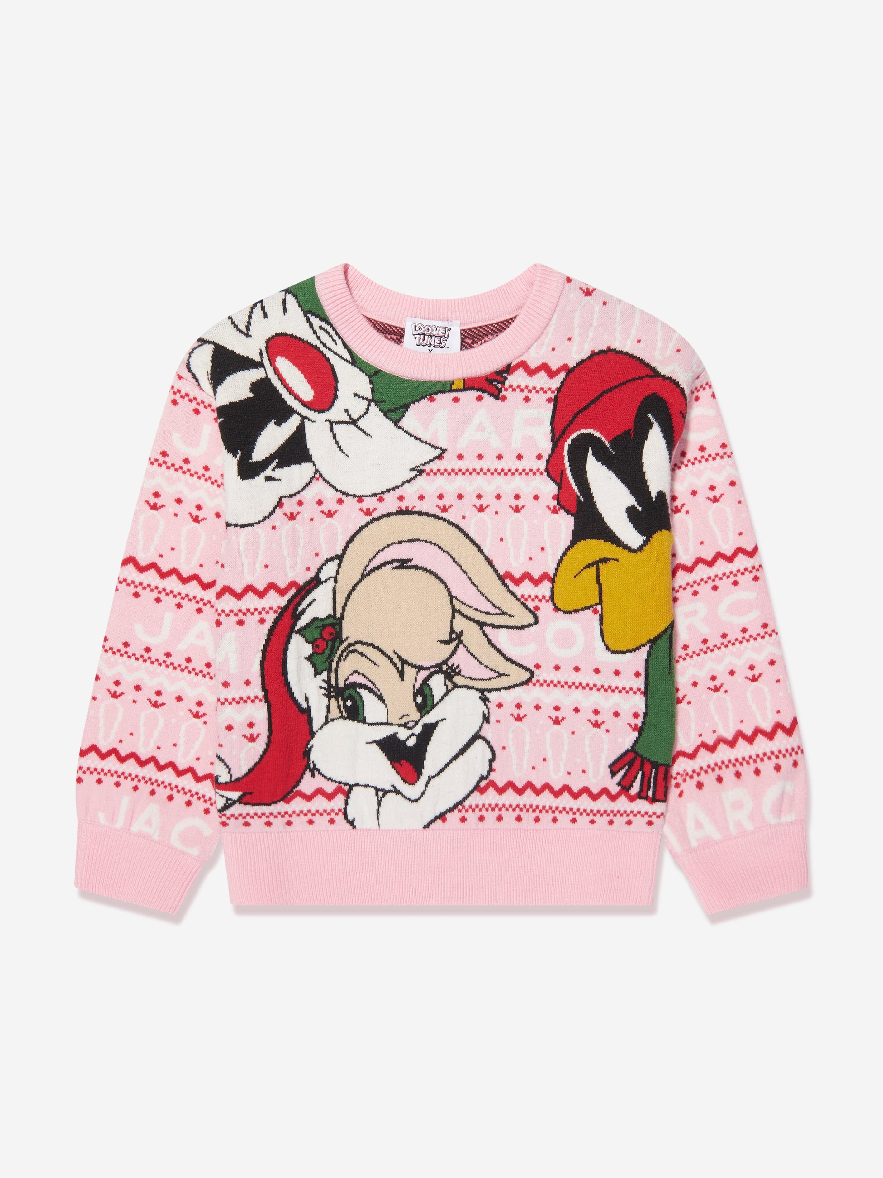 MARC JACOBS Girls Looney Tunes Jumper in Pink