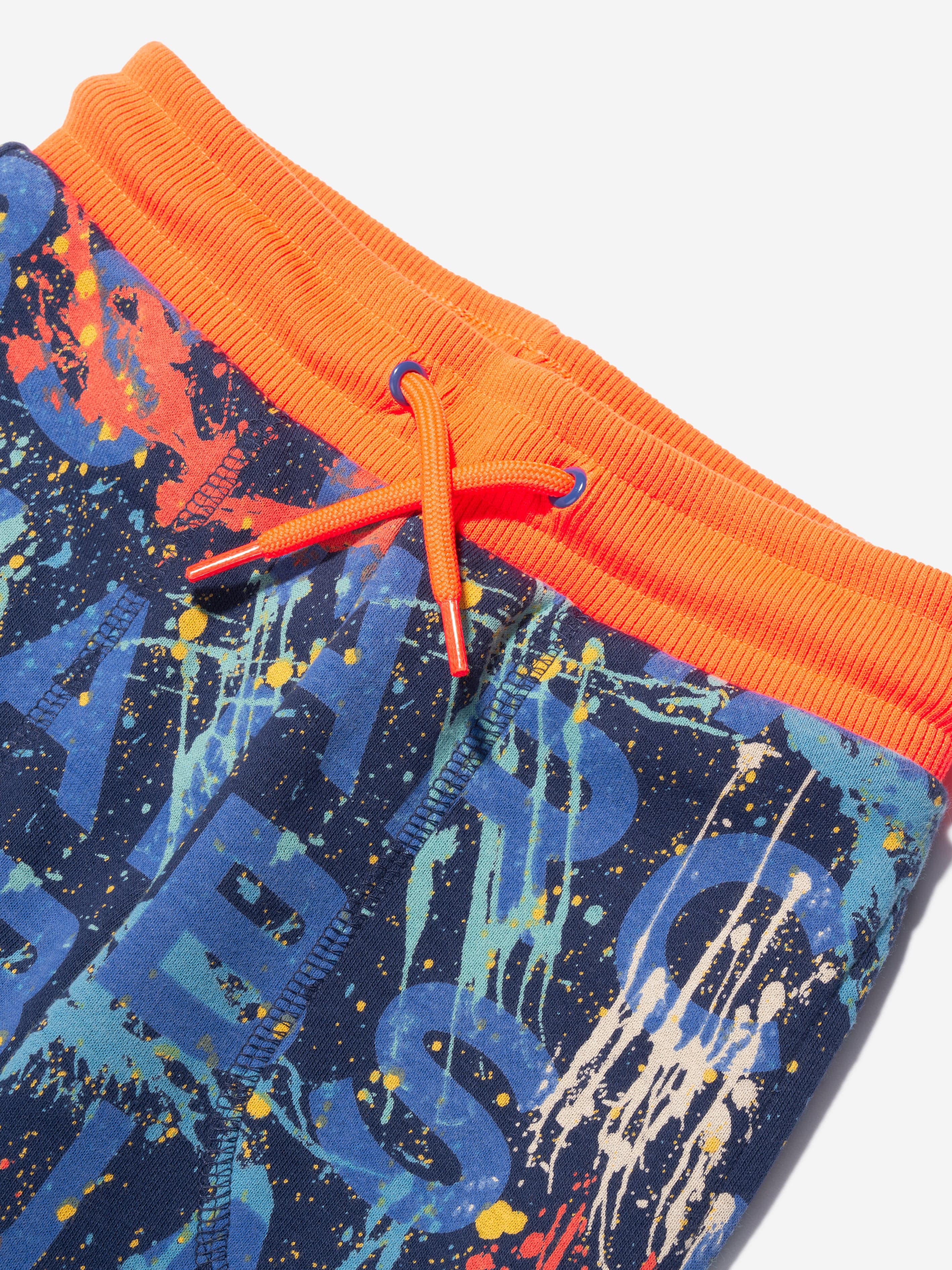 MARC JACOBS Boys Paint Monogram Joggers in Blue