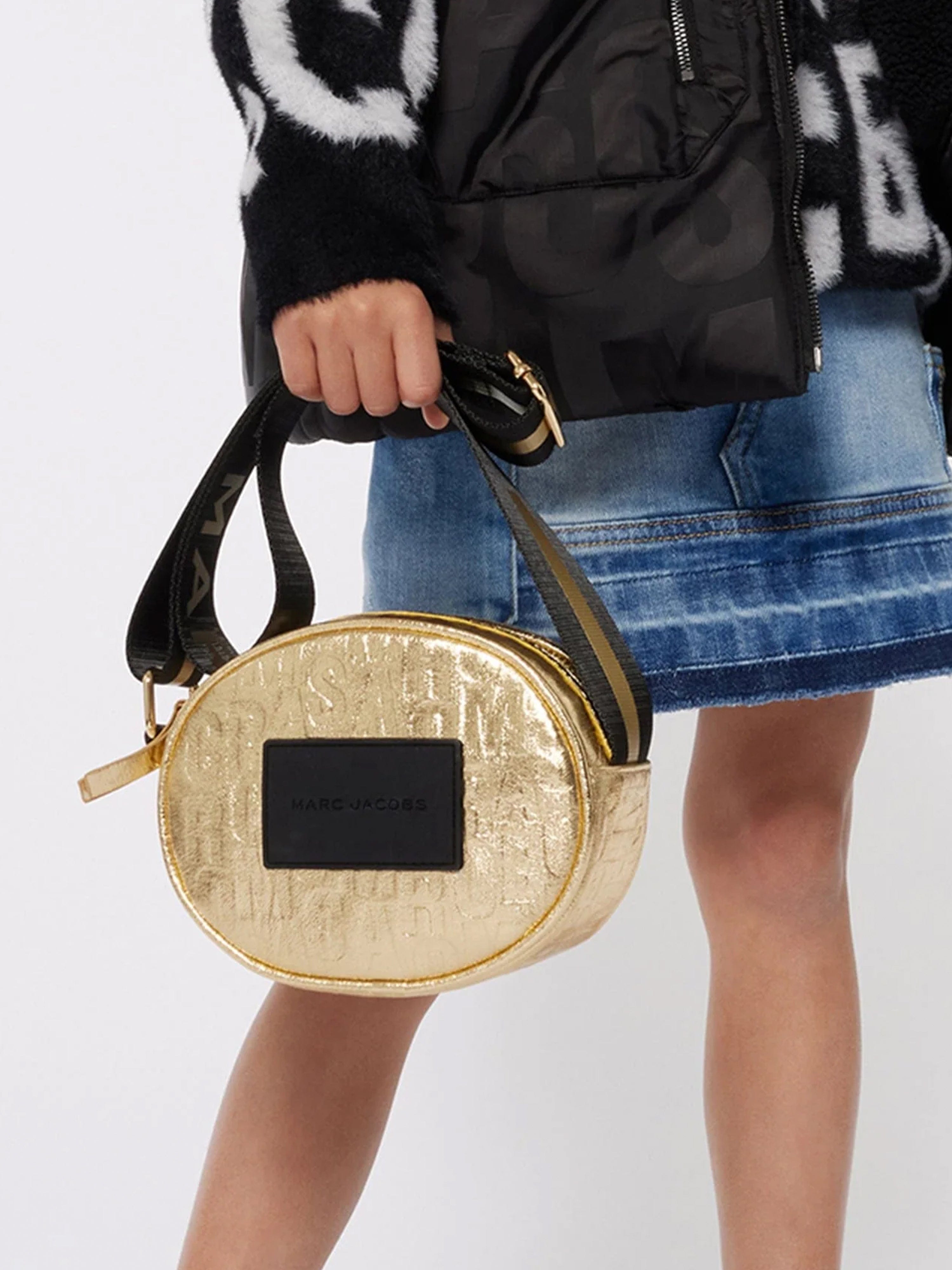 MARC JACOBS Girls Metallic Crossbody Bag in Gold (16.5cm)