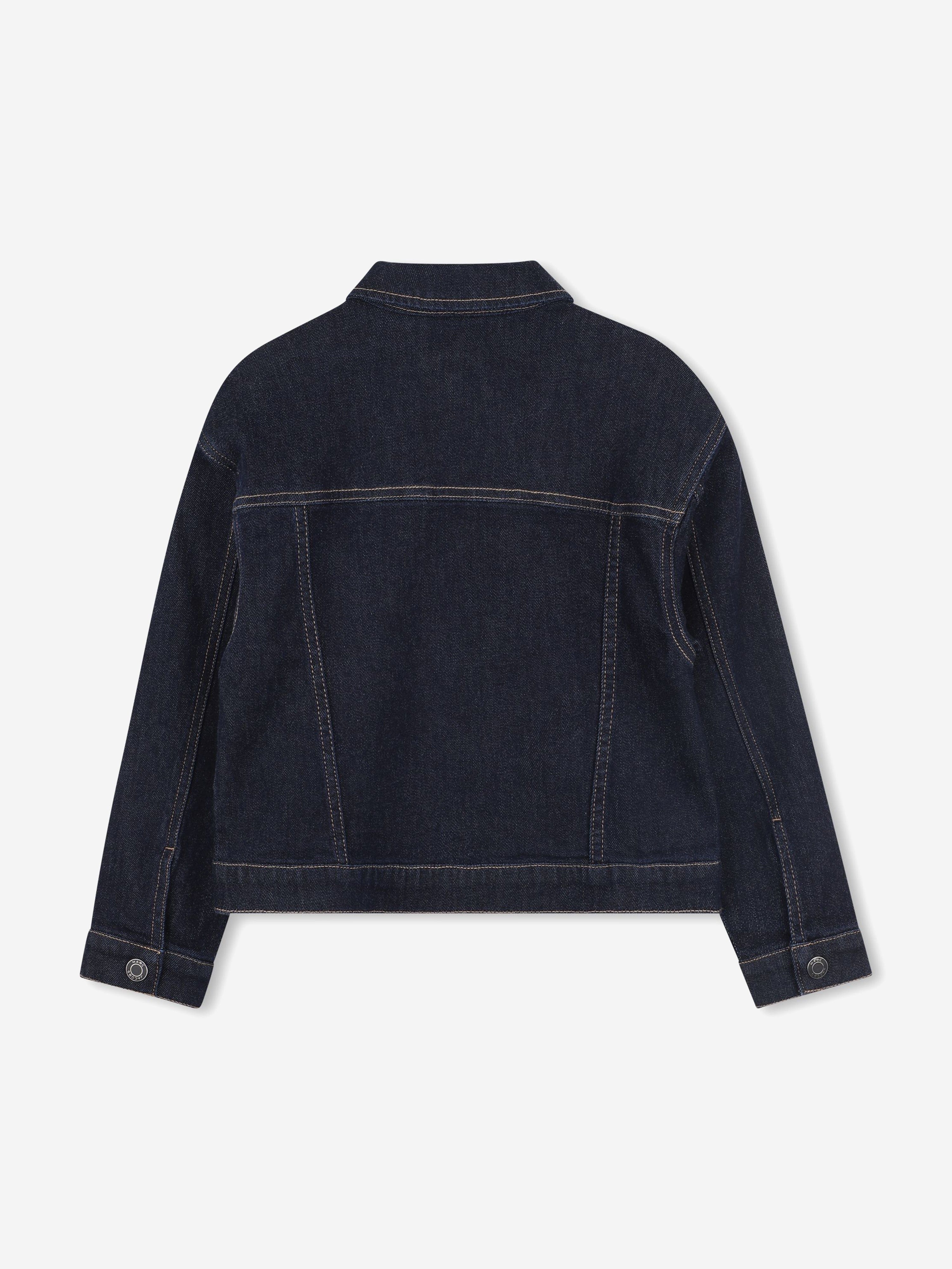 MARC JACOBS Girls Gemstone Denim Jacket in Navy