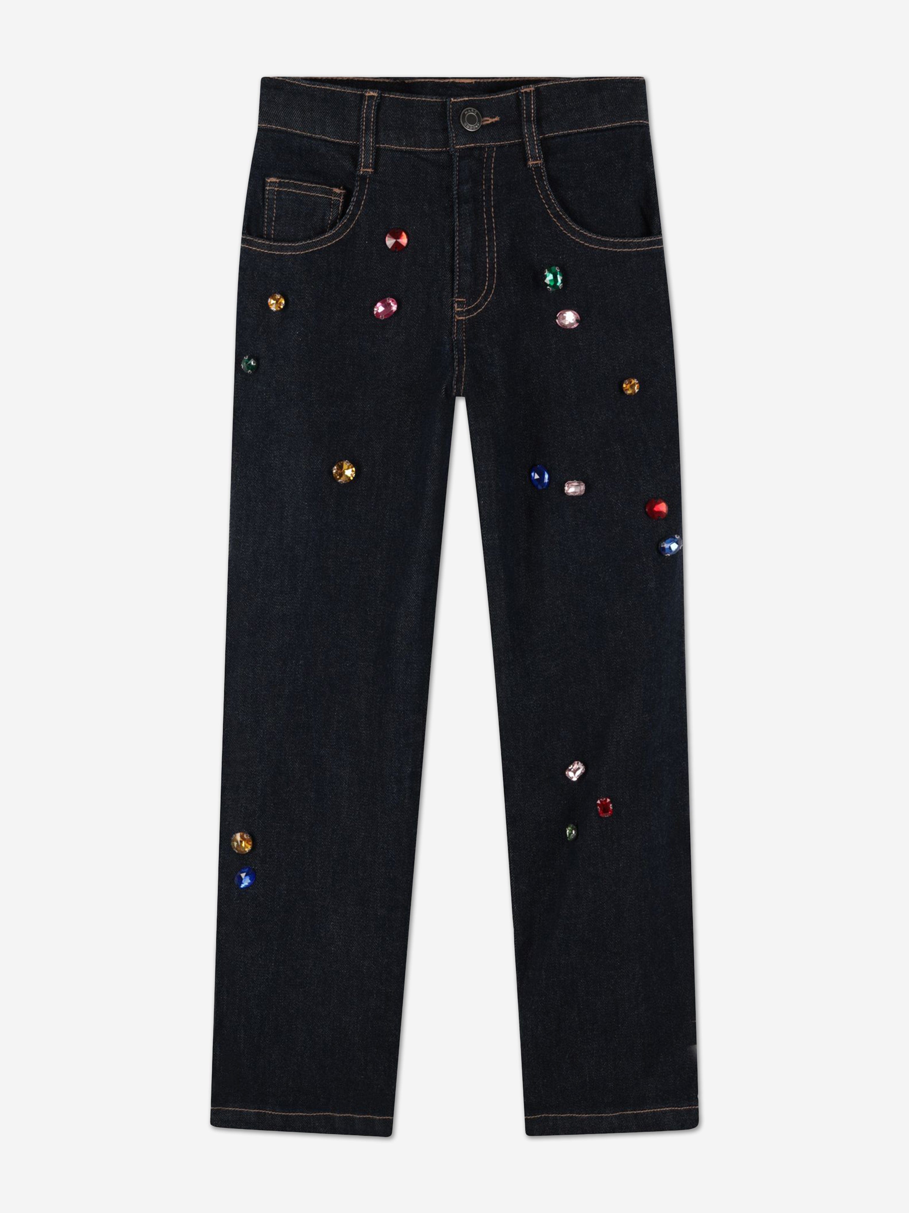 MARC JACOBS Girls Gemstone Jeans in Navy
