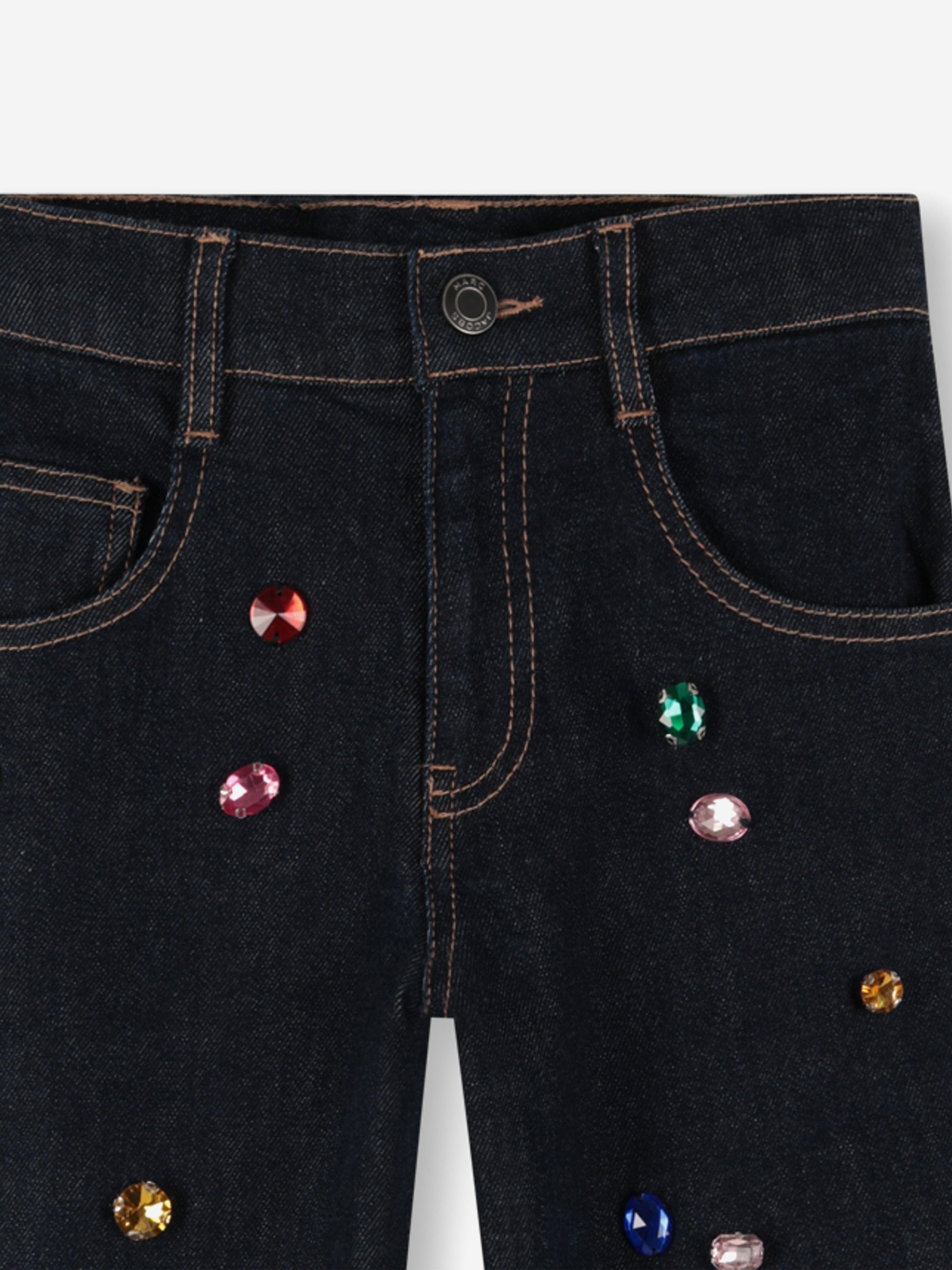 MARC JACOBS Girls Gemstone Jeans in Navy