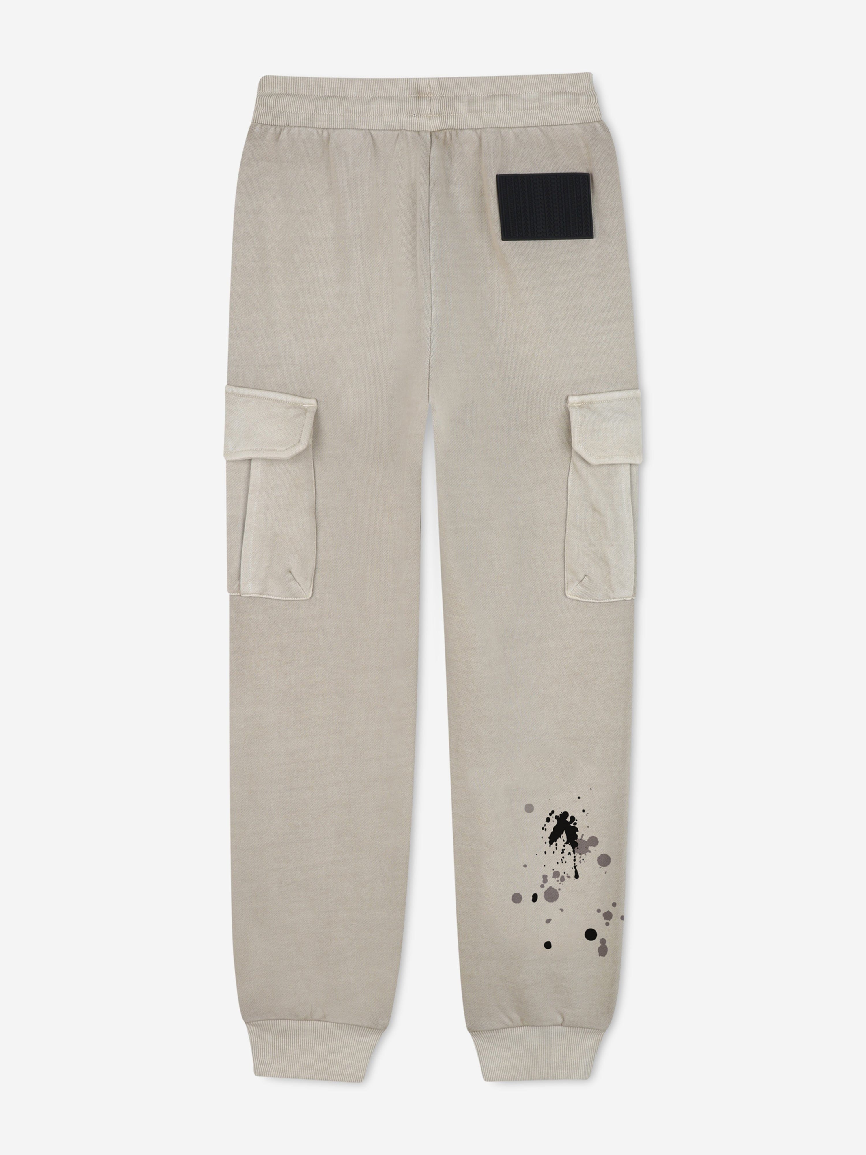 MARC JACOBS Boys Paint Print Joggers in Grey