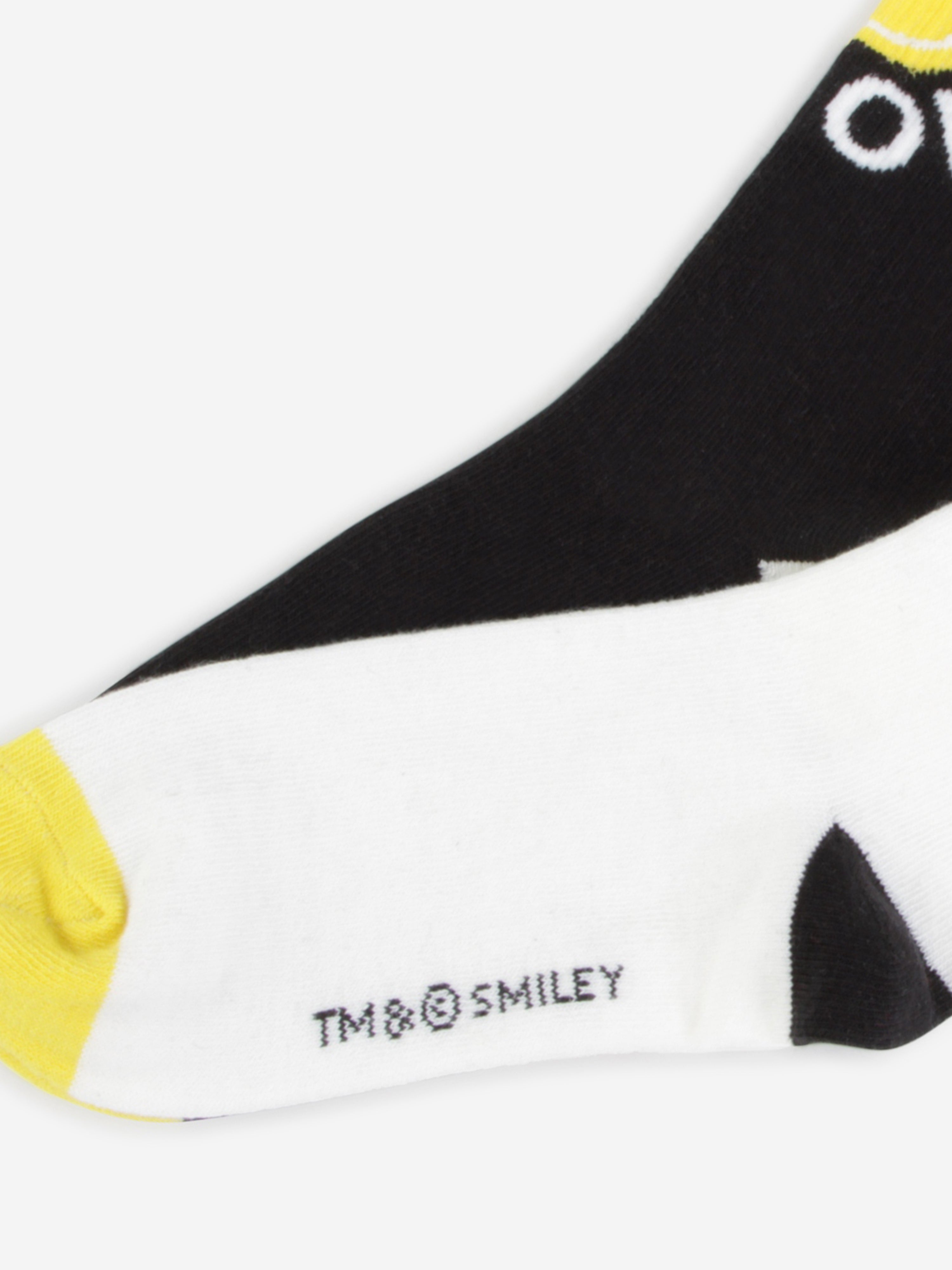 MARC JACOBS Kids Smiley Logo Socks in Black