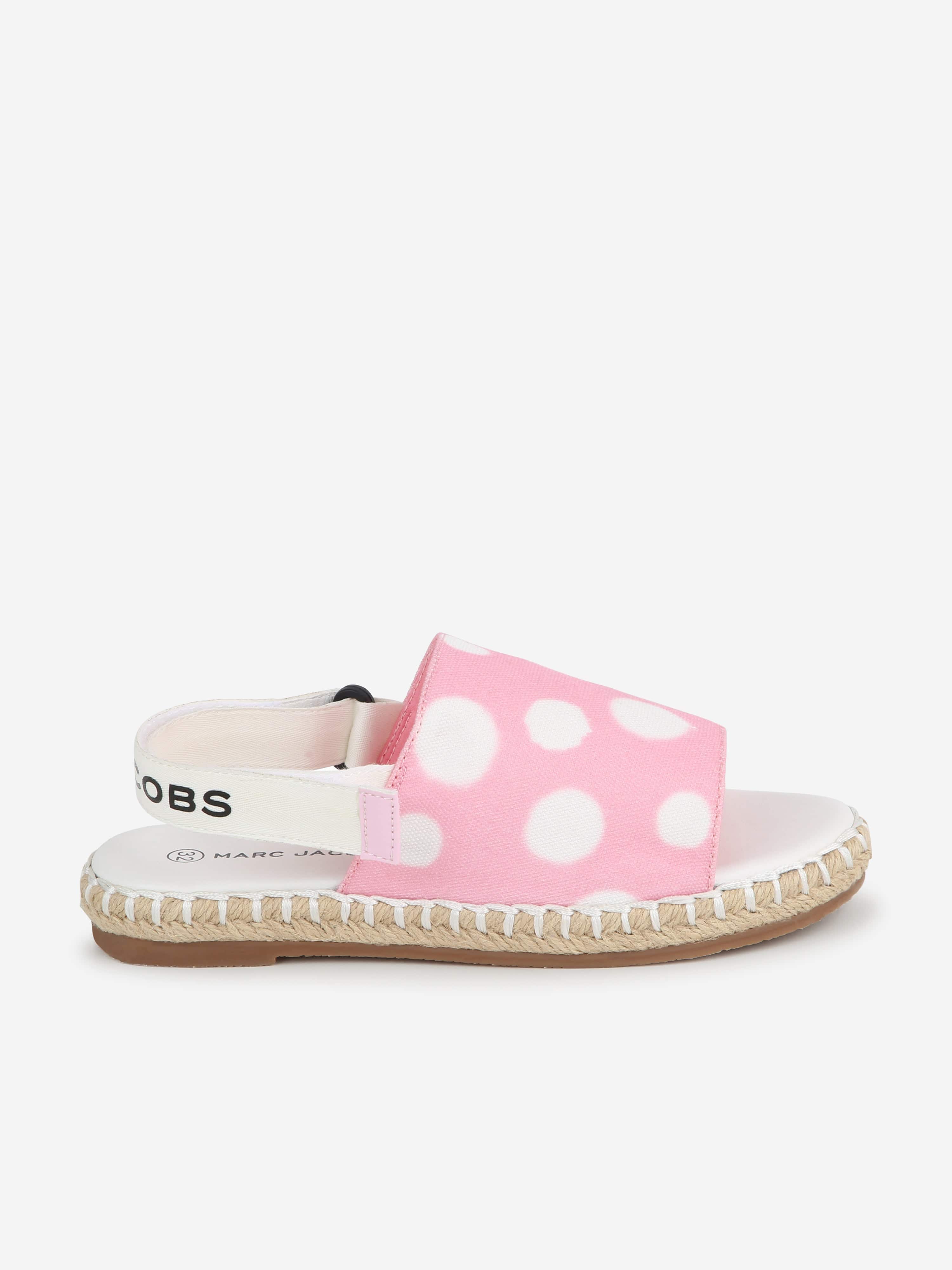 MARC JACOBS Girls Open Toe Espadrilles in Pink