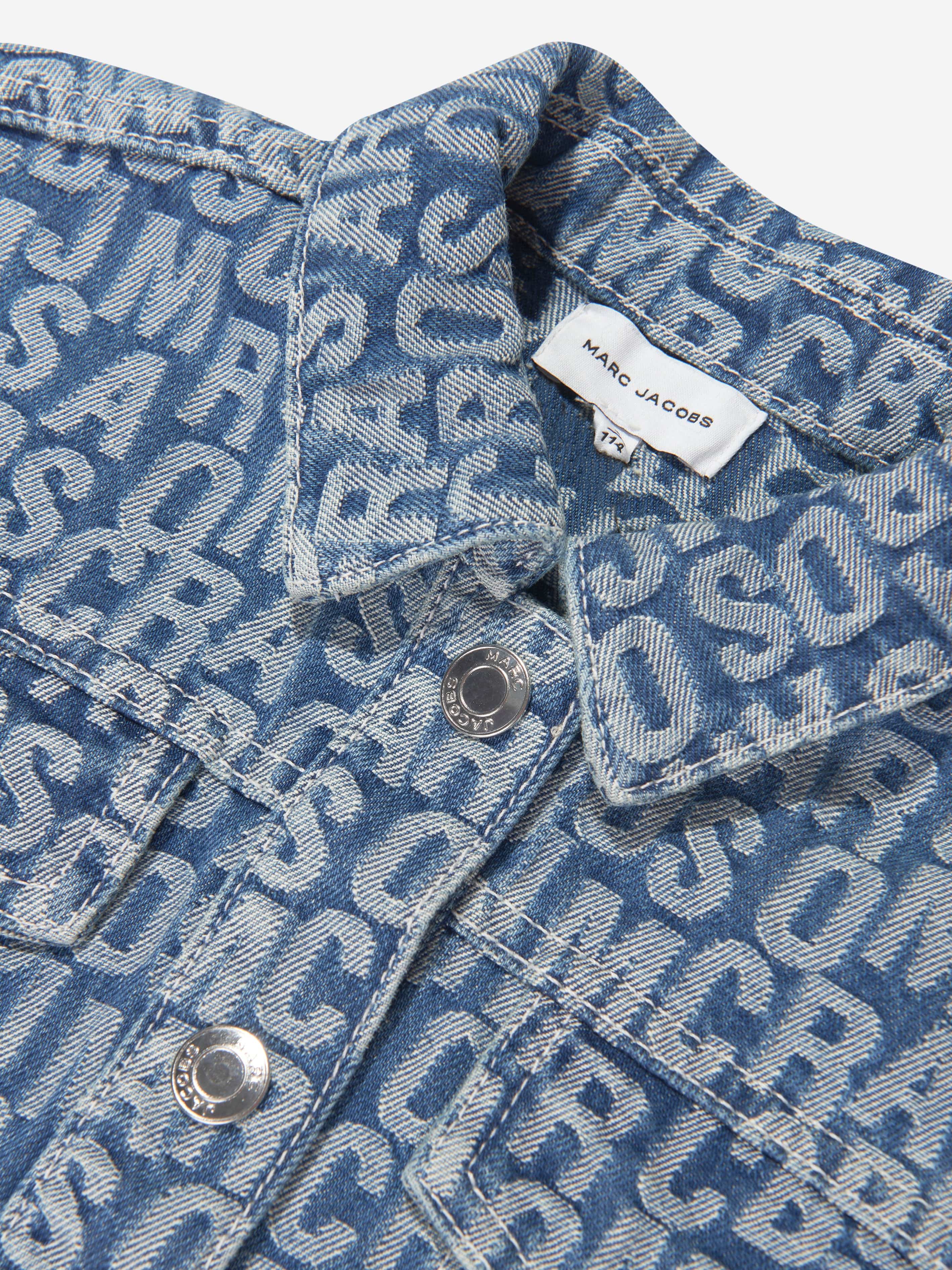 MARC JACOBS Boys Denim Logo Jacket in Blue