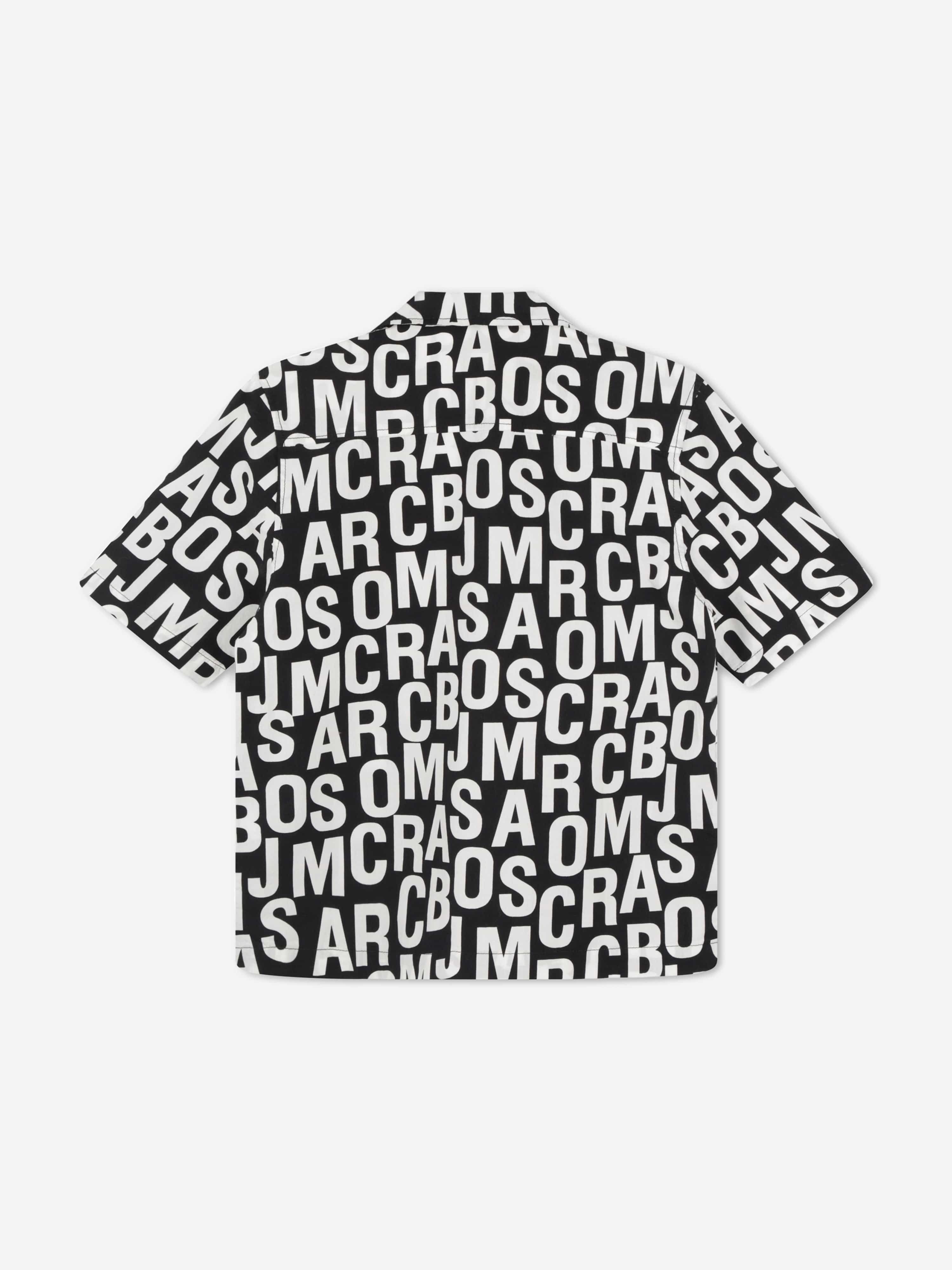 MARC JACOBS Boys Logo Print Shirt in Black