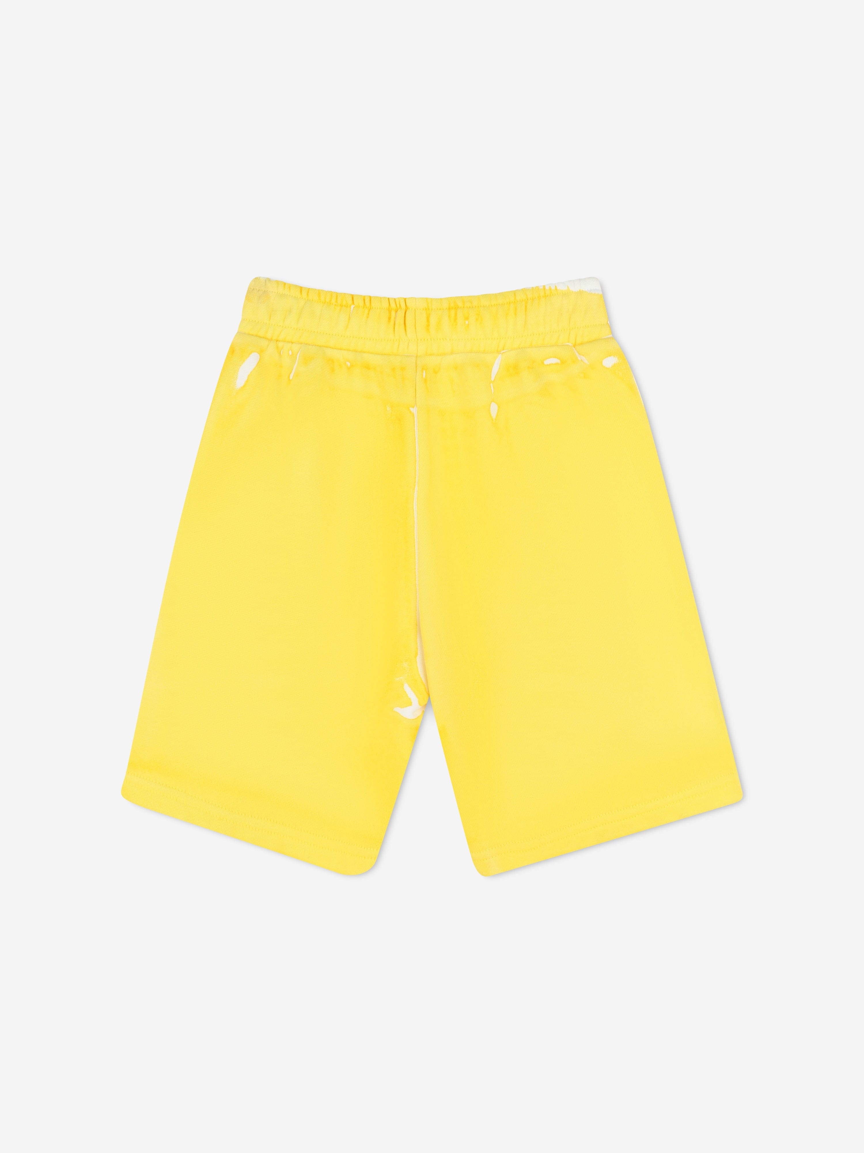 MARC JACOBS Kids French Terry Bermuda Shorts in Yellow