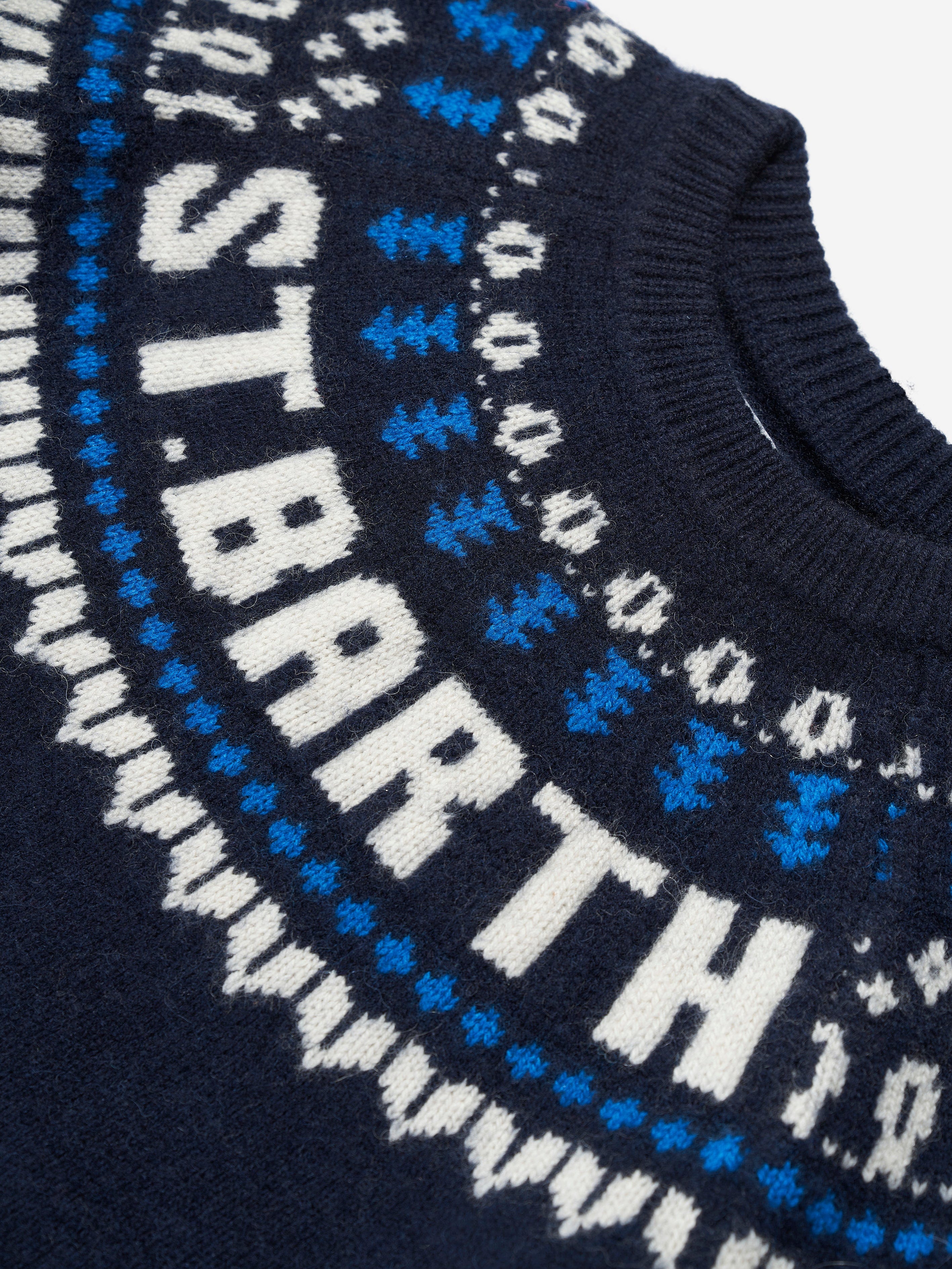 MC2 Saint Barth Boys Icelandic Jumper in Blue