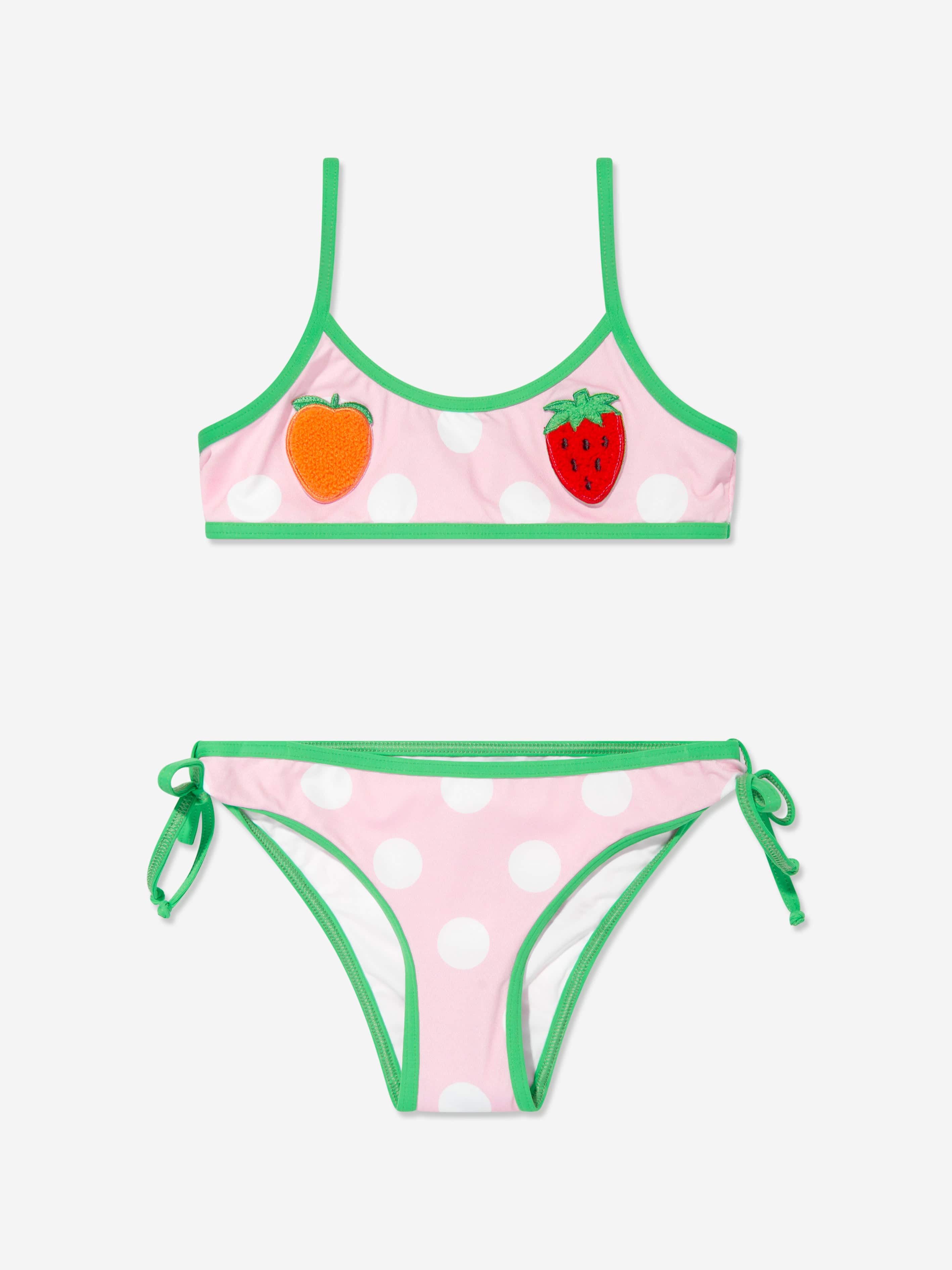 MC2 Saint Barth Girls Fruit Bralette Bikini in Multicolour