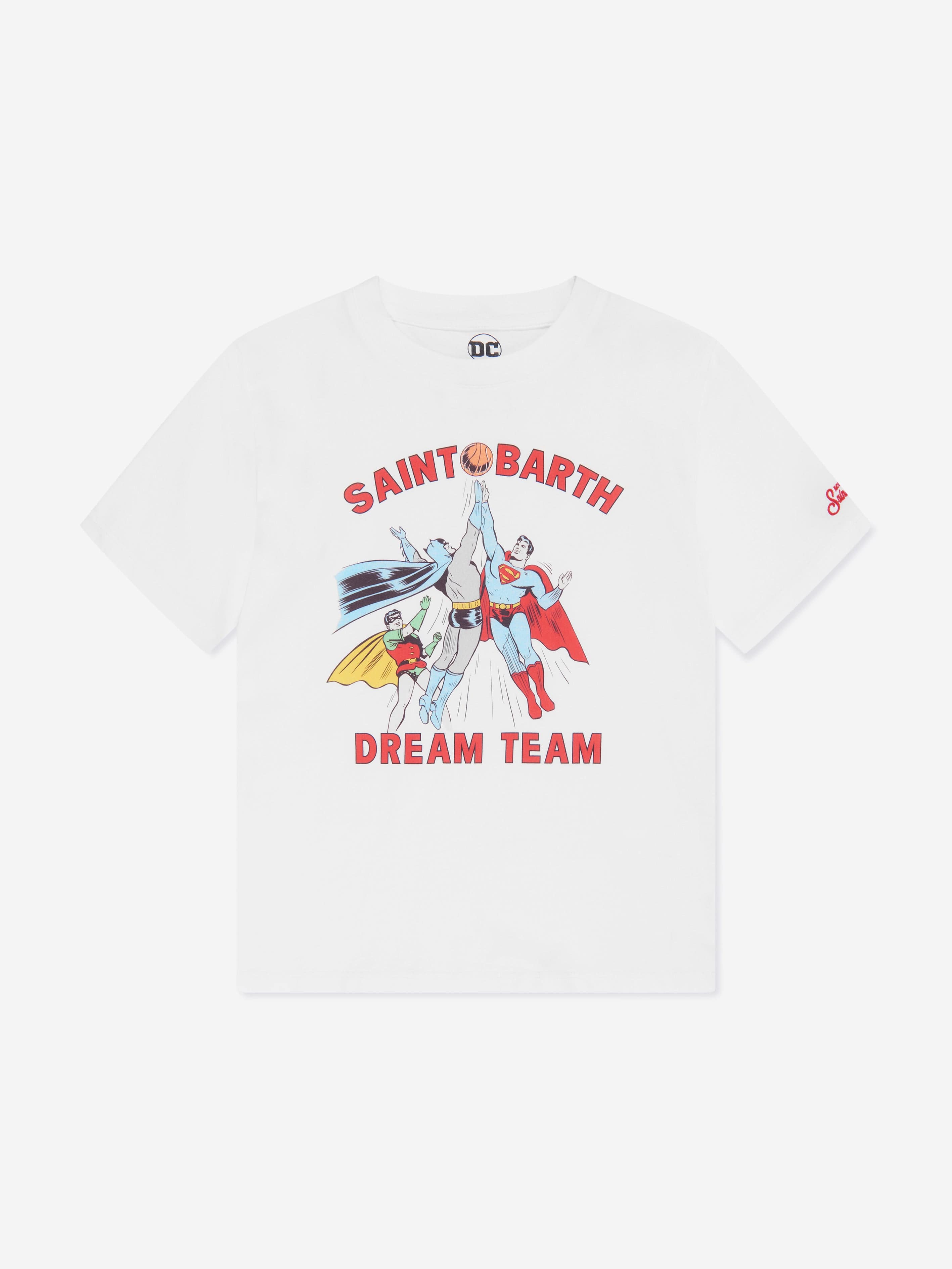 MC2 Saint Barth Boys DC Dream Team T-Shirt in White