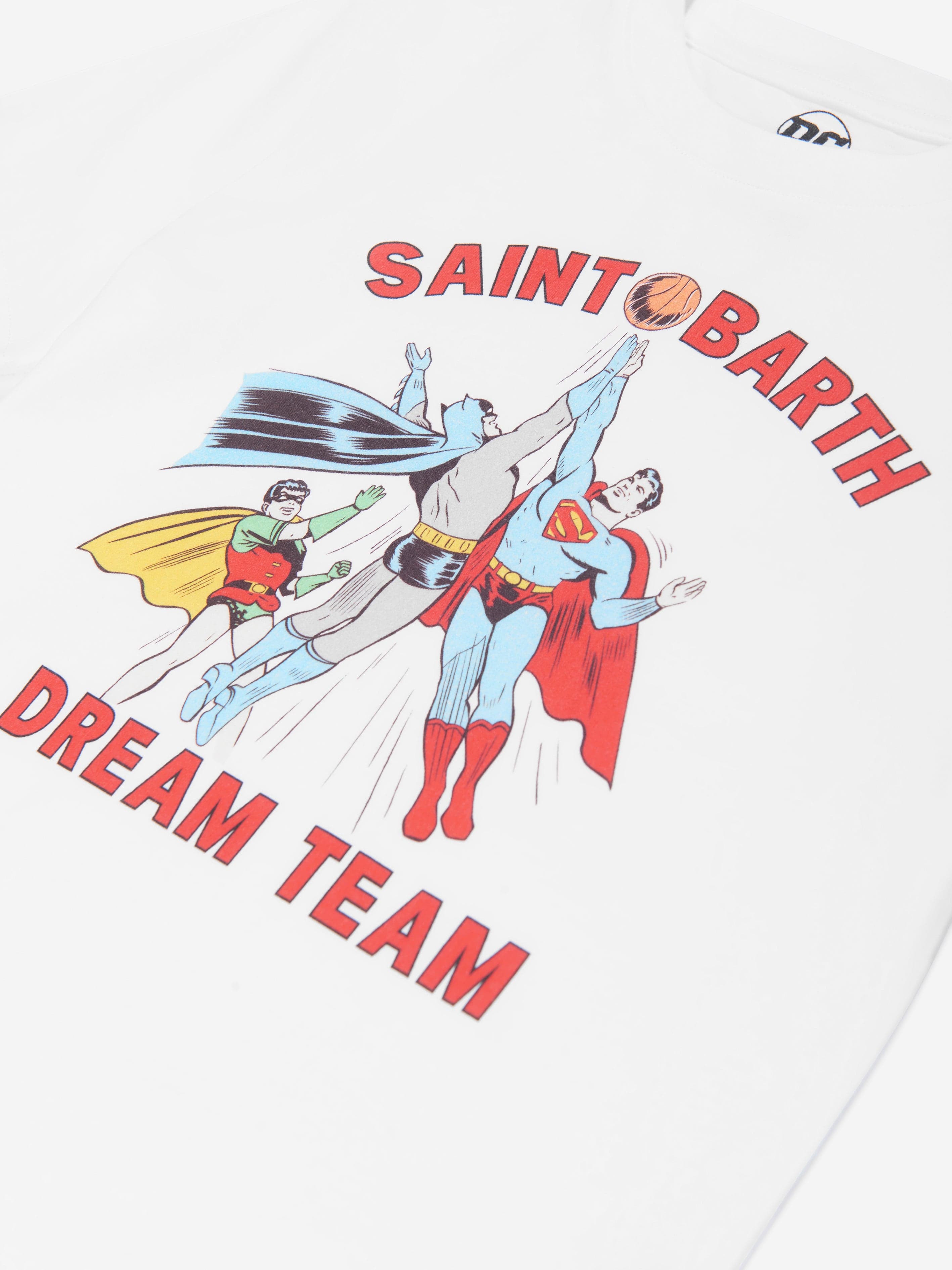 MC2 Saint Barth Boys DC Dream Team T-Shirt in White