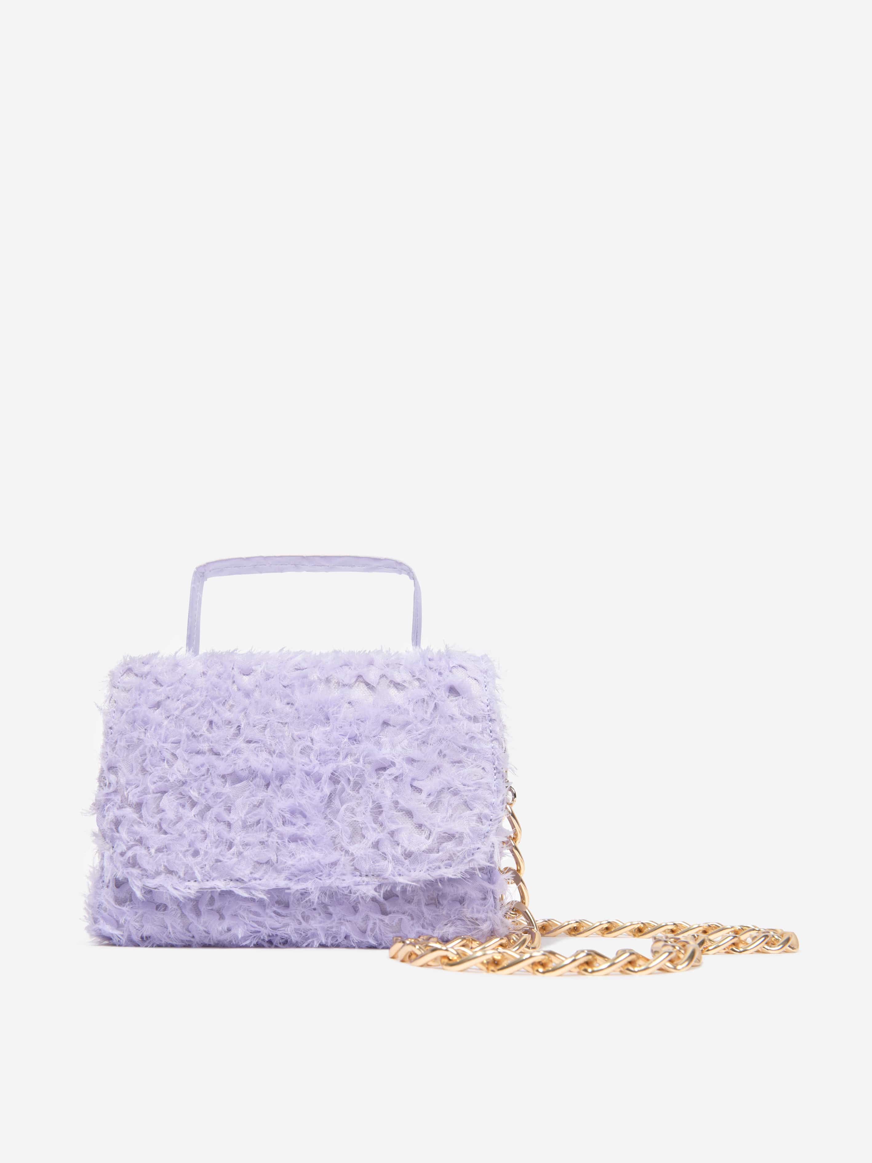 Marchesa Girls Chain Embellished Mini Bag in Purple (20cm)