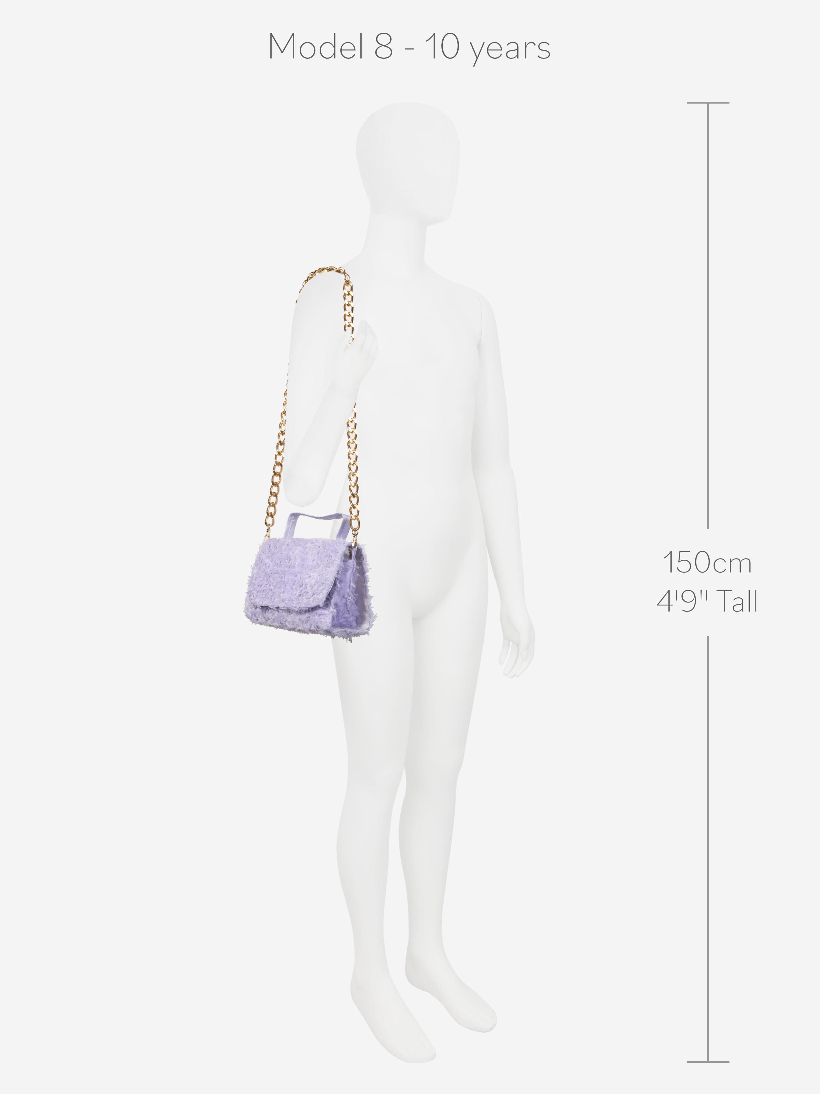 Marchesa Girls Chain Embellished Mini Bag in Purple (20cm)