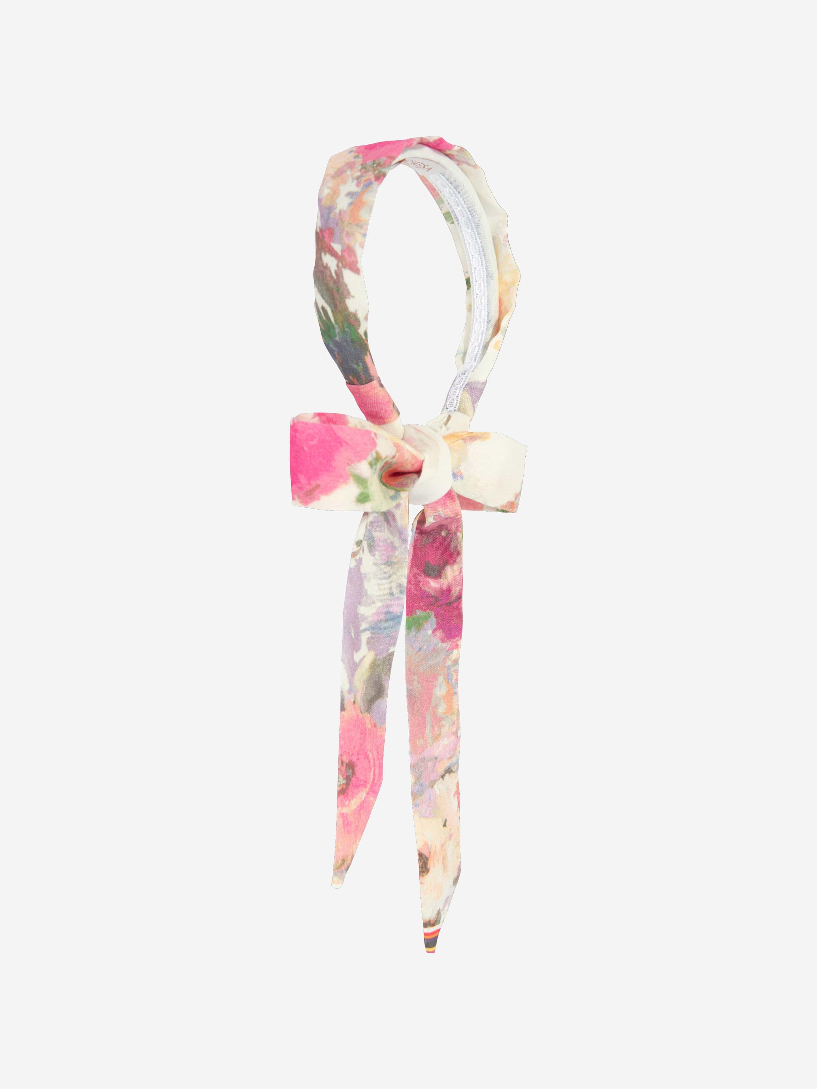 Marchesa Girls Floral Print Headband in Multicolour