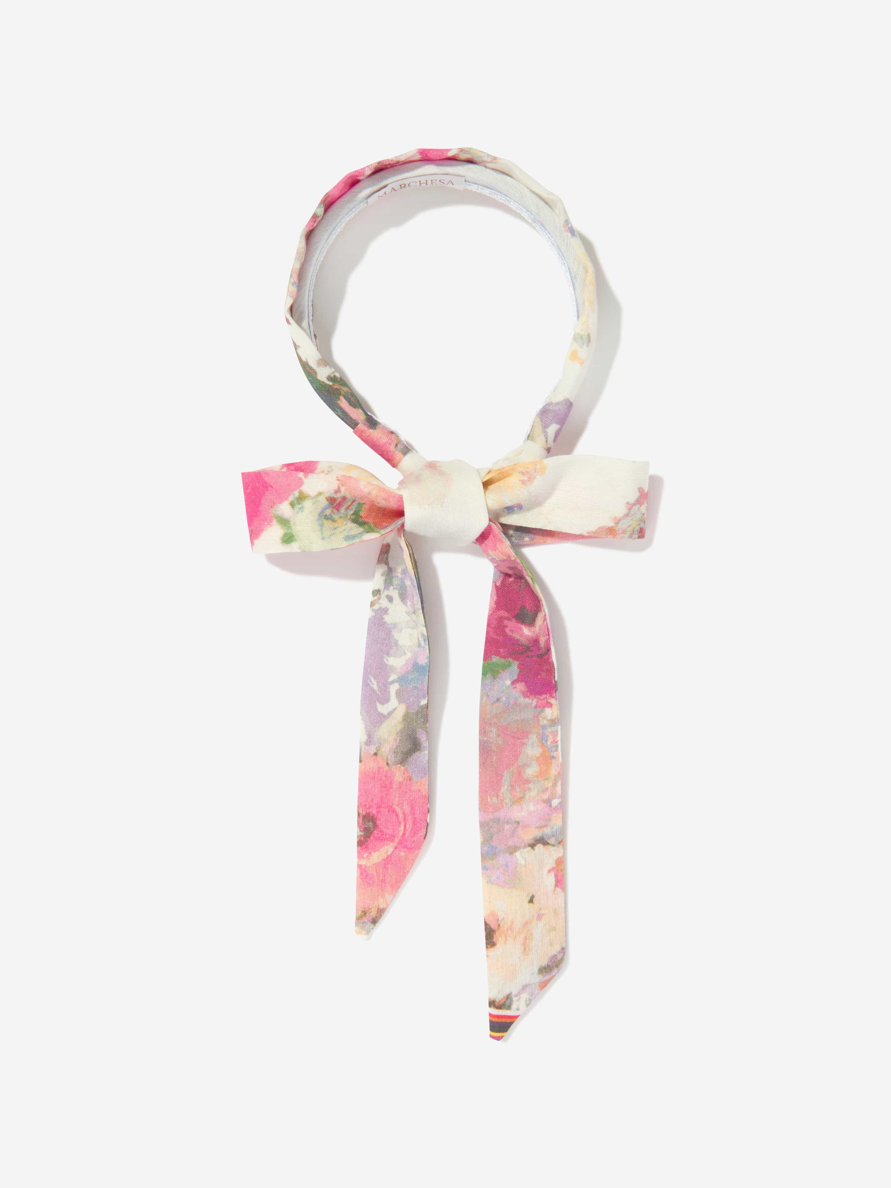 Marchesa Girls Floral Print Headband in Multicolour