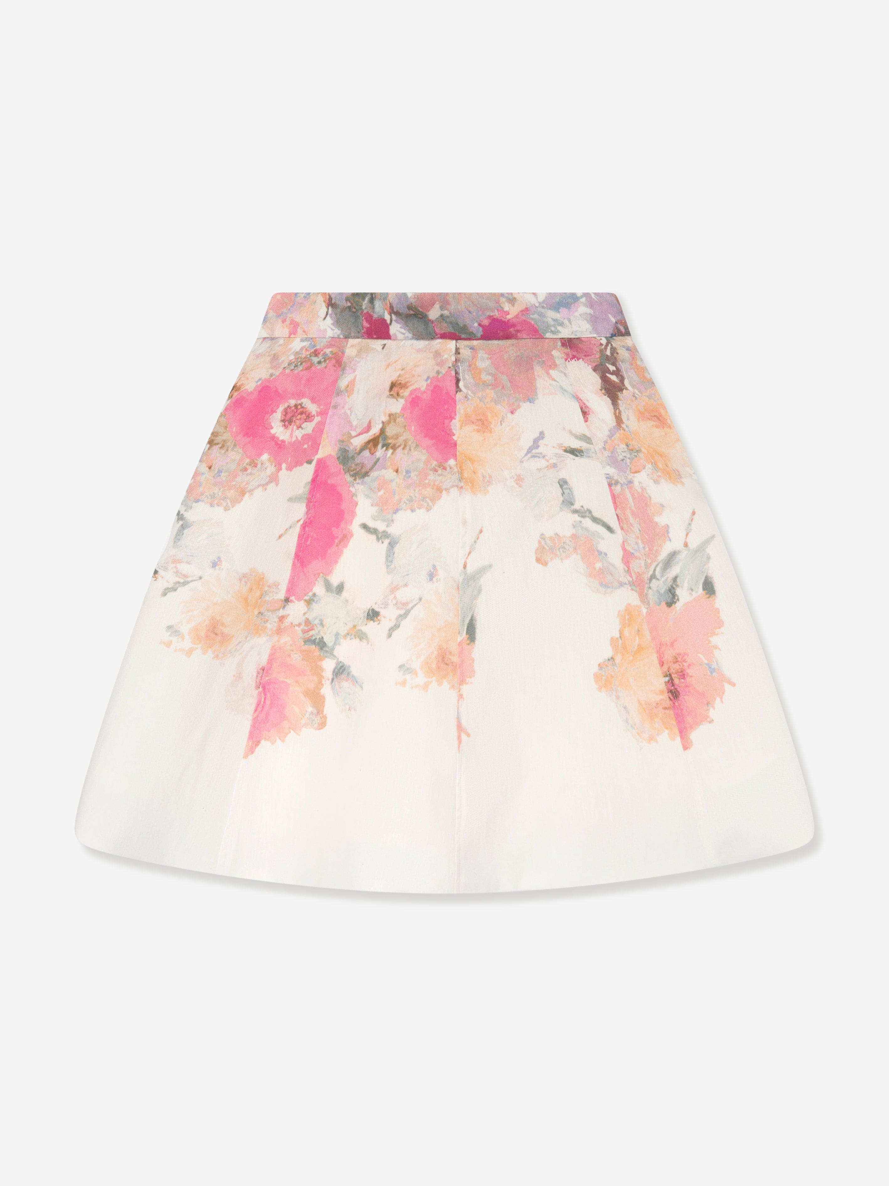 Marchesa Girls Flower Print Skirt in Multicolour