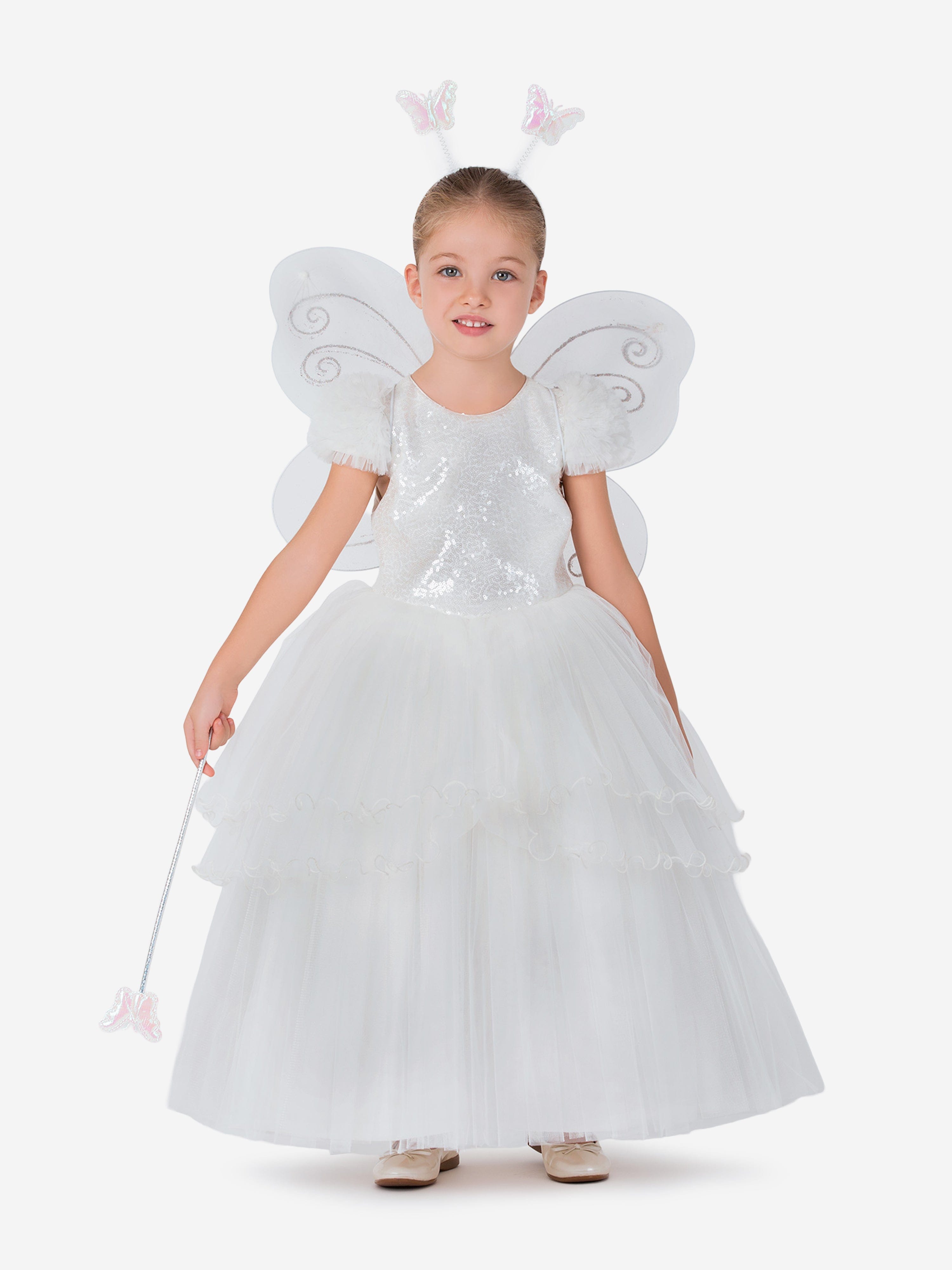 Magical Costumes Girls Fairy Costume in White