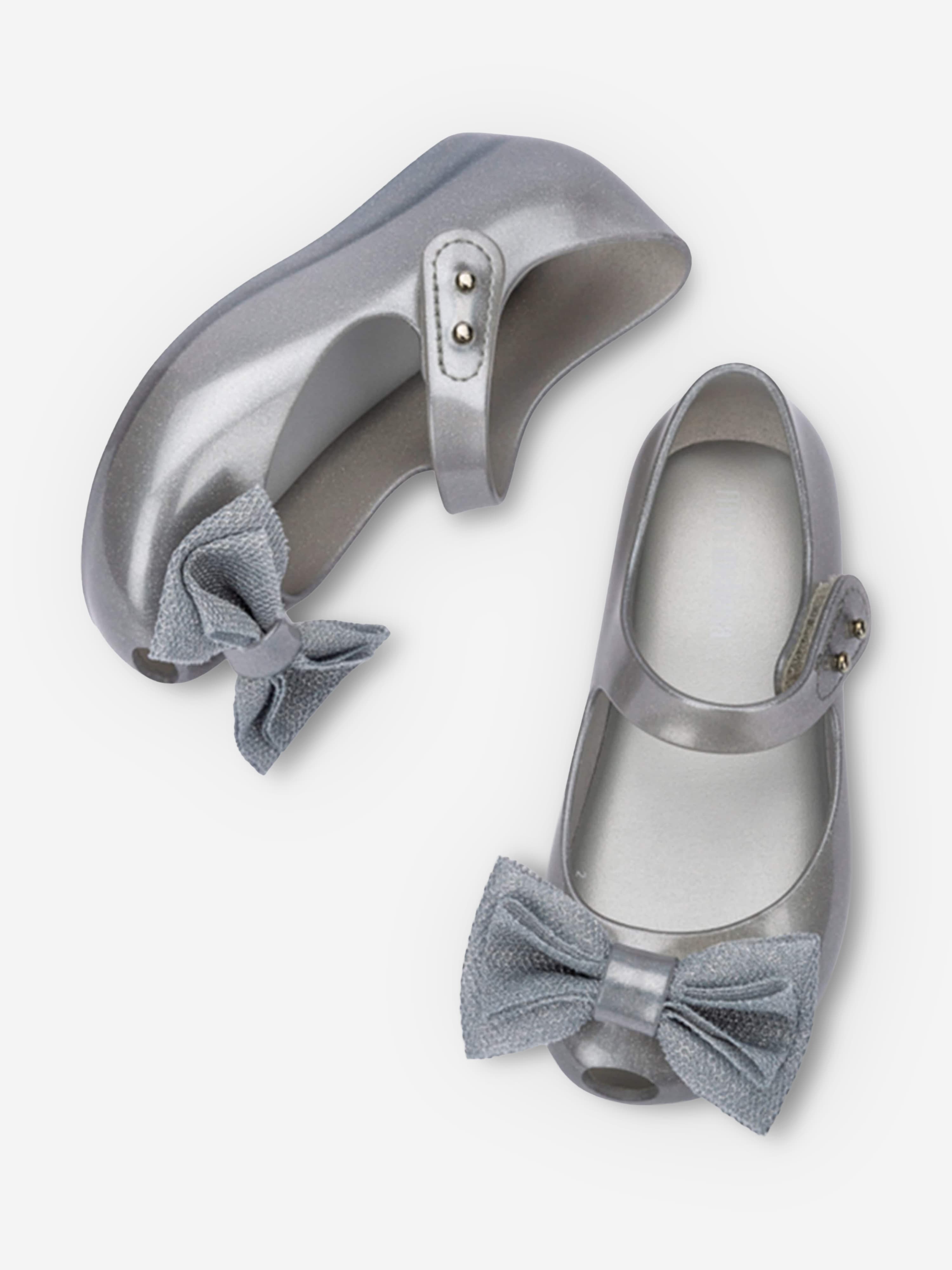 Mini Melissa Girls Ultragirl Sweet XII Shoes in Silver