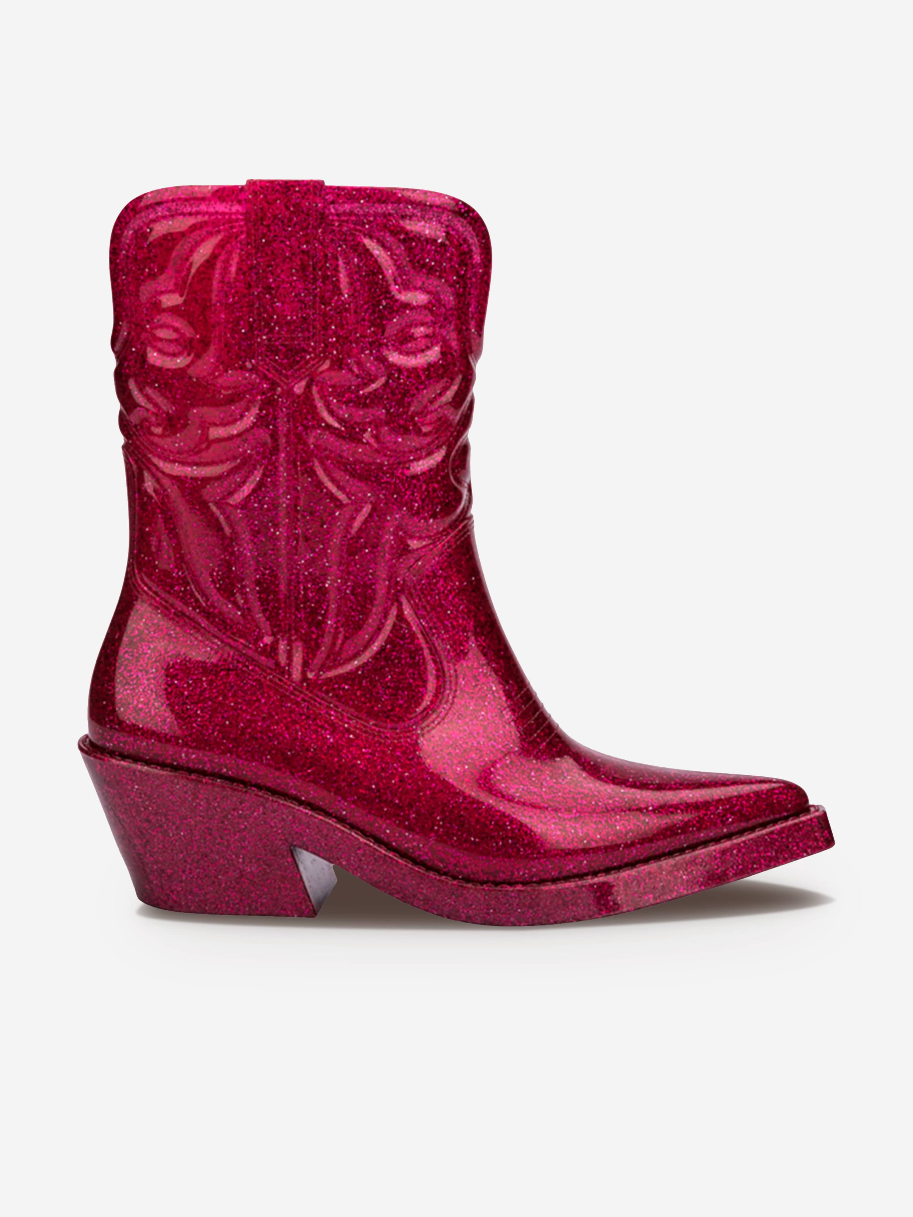 Mini Melissa Girls Texas Boots in Pink