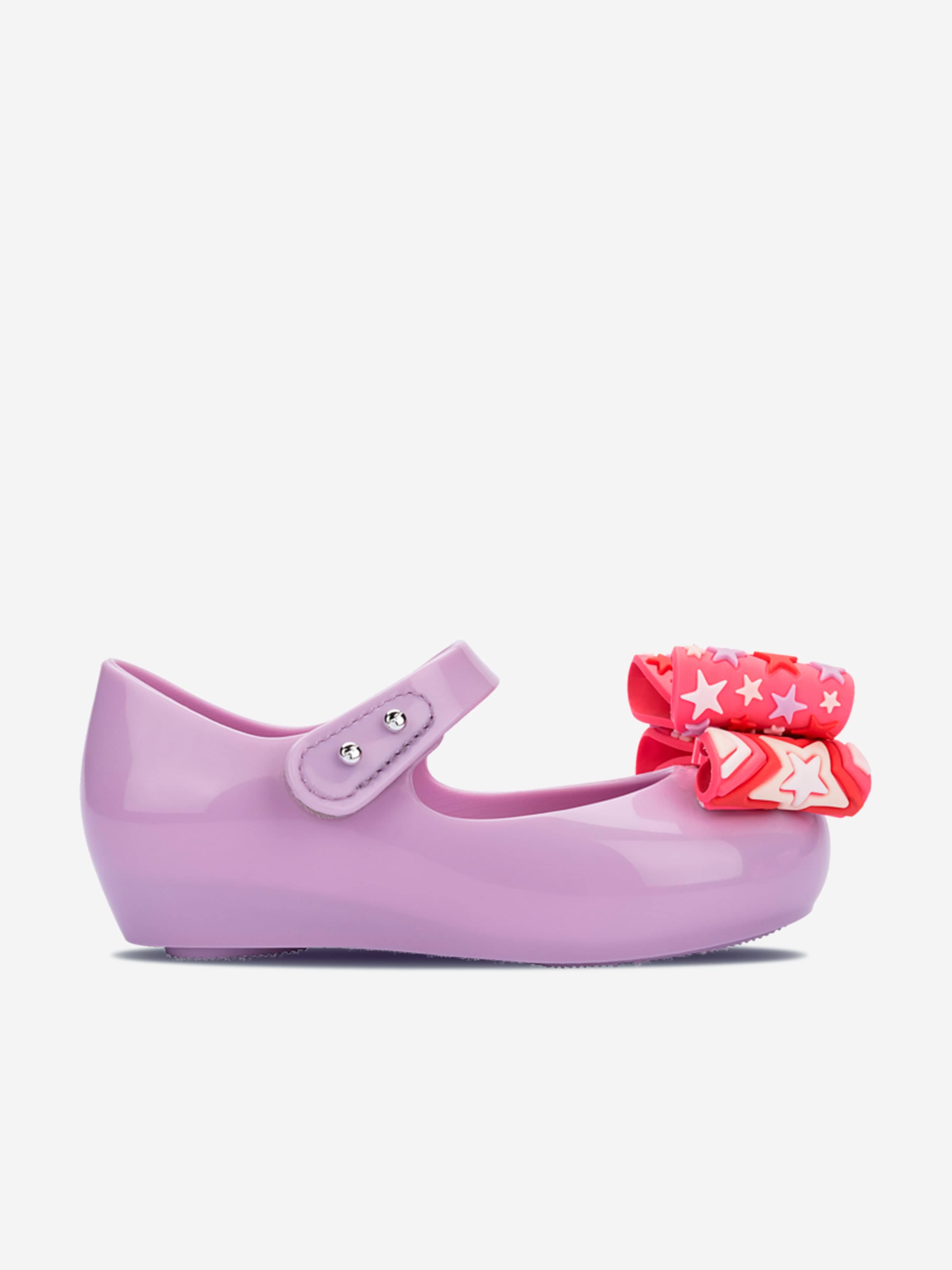 Mini Melissa Girls Ultragirl Wonderland Ballerinas in Purple
