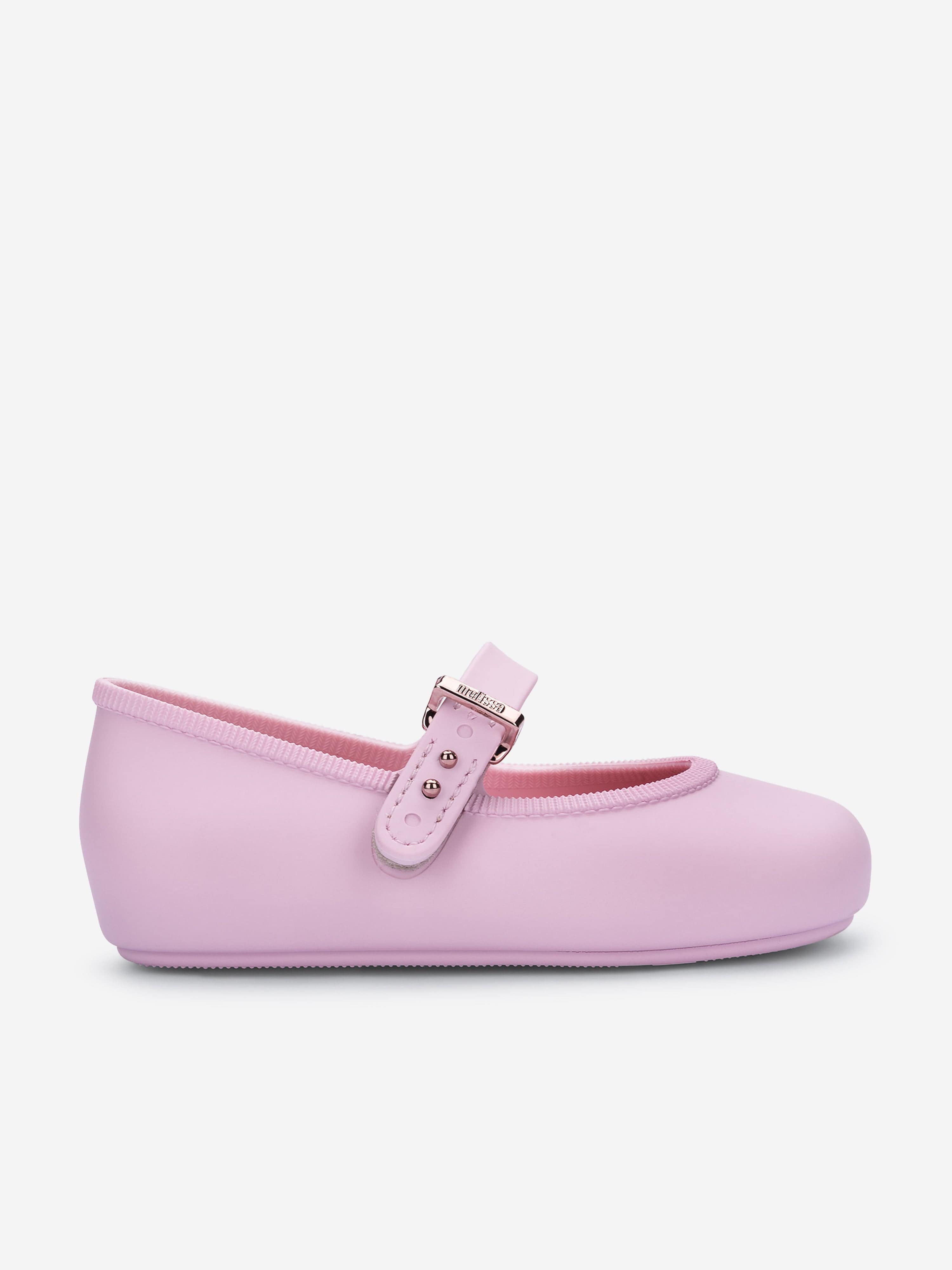 Mini Melissa Girls Soft Ballerinas in Pink