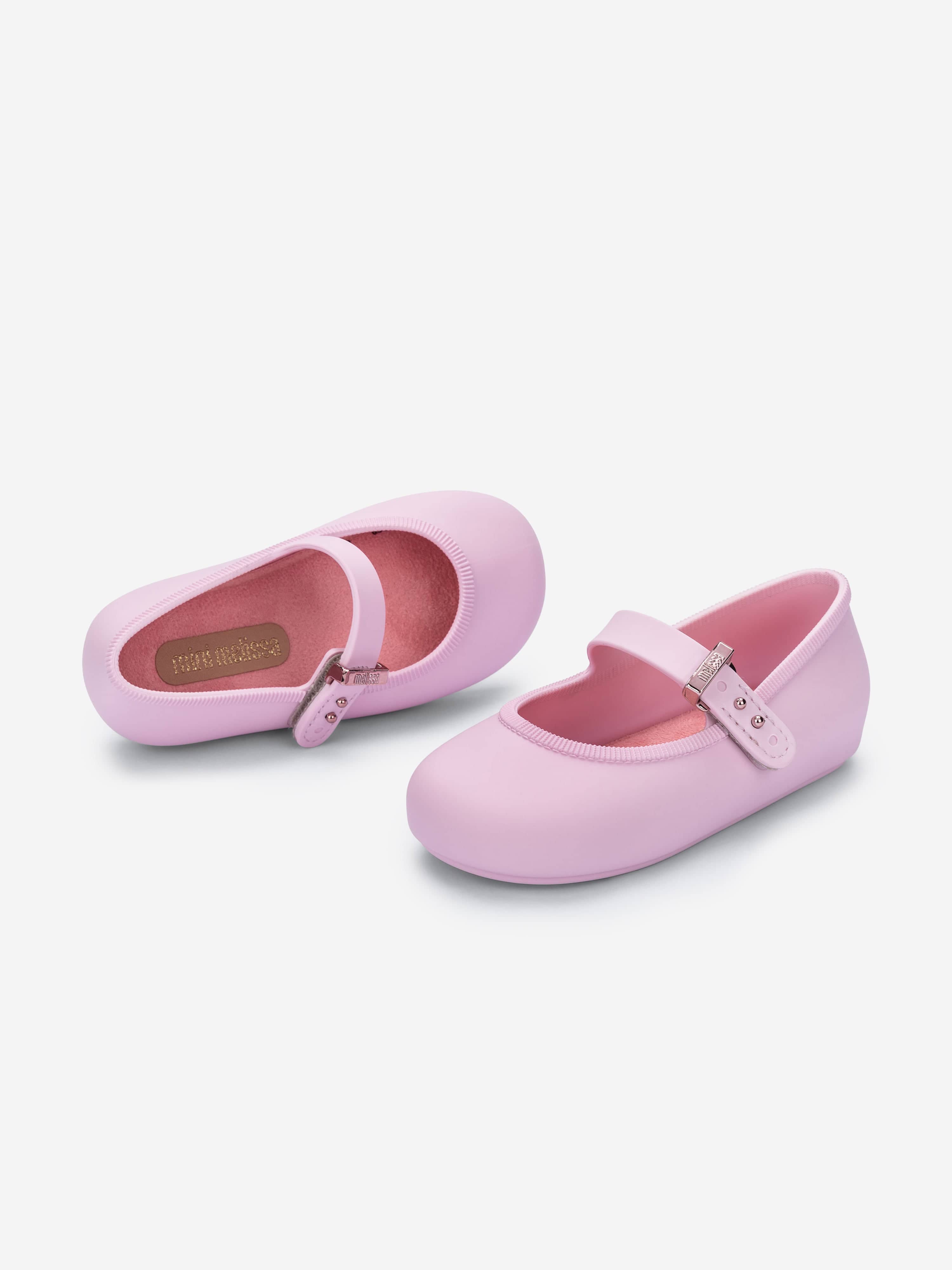 Mini Melissa Girls Soft Ballerinas in Pink